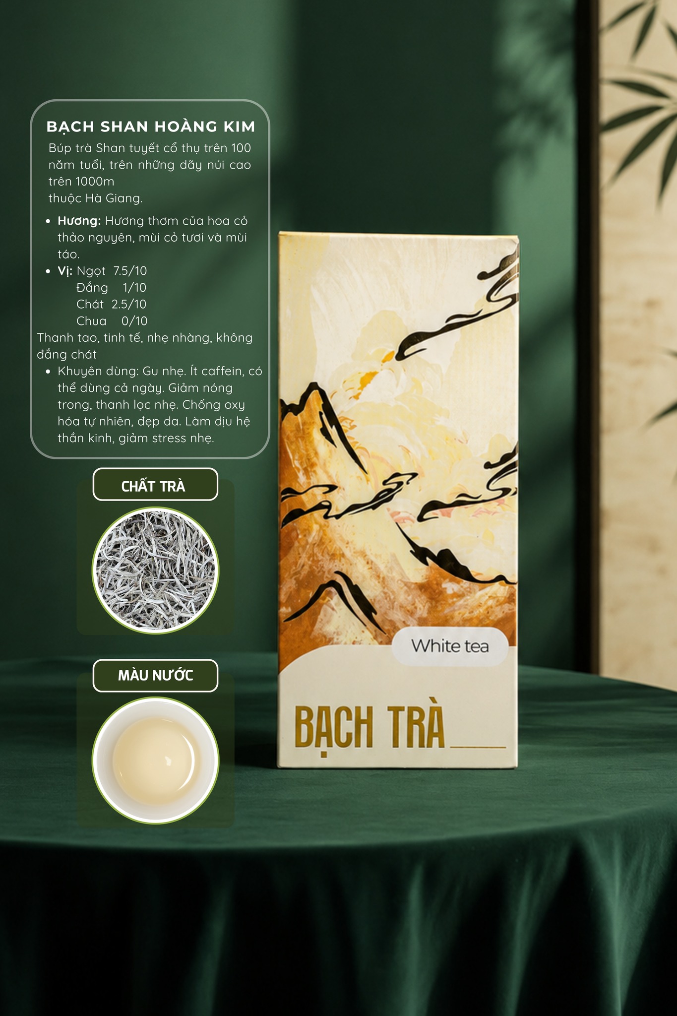 Haba Tea Facebook ad: BẠCH SHAN HOÀNG KIM