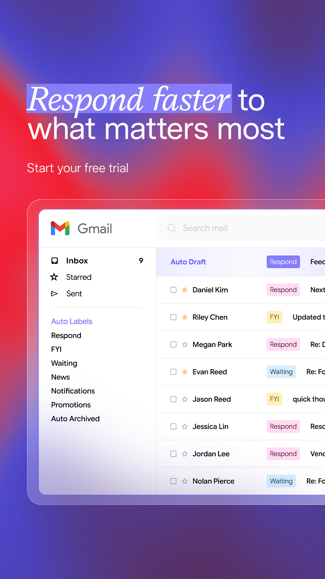 Superhuman Mail Facebook ad