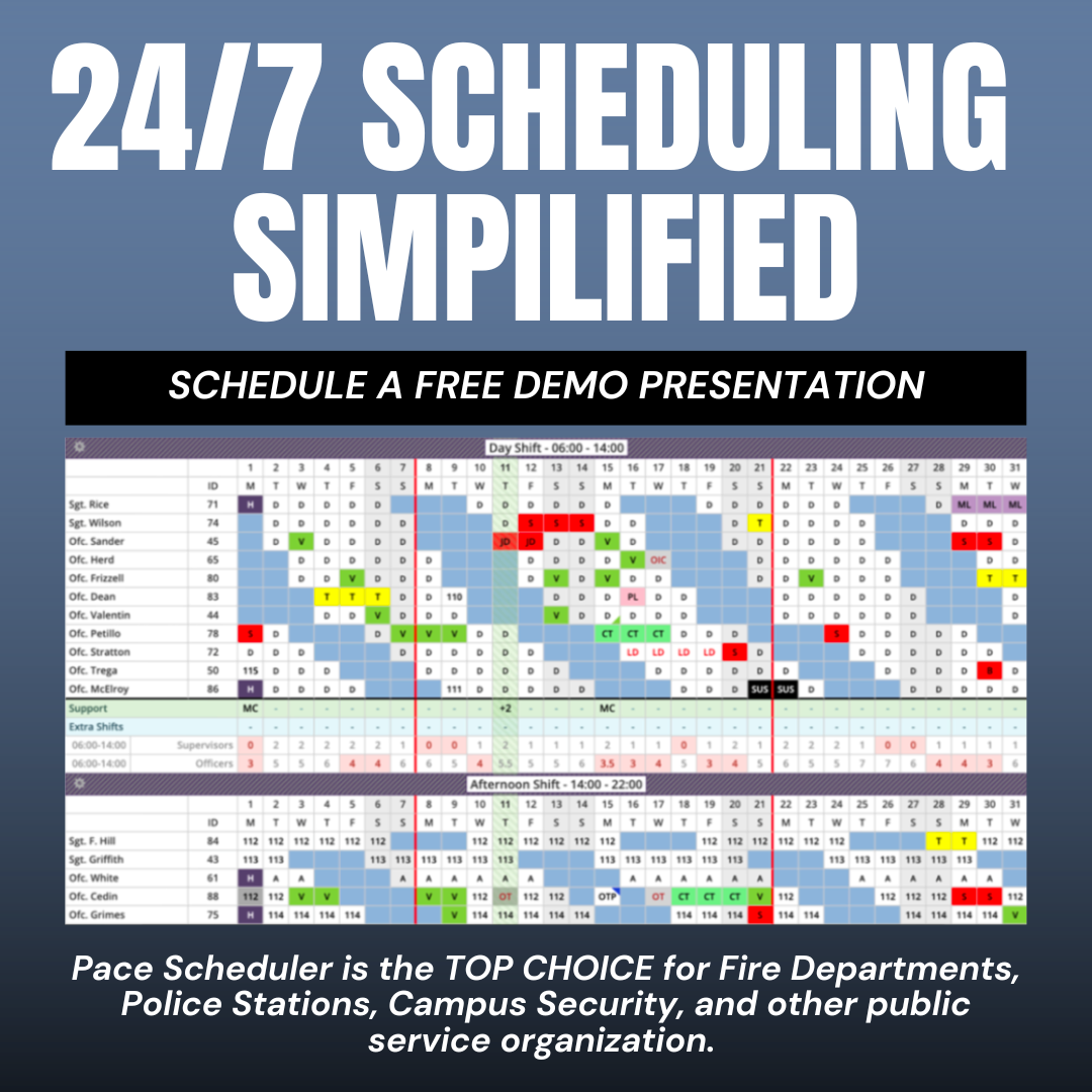 Pace Scheduler Facebook ad