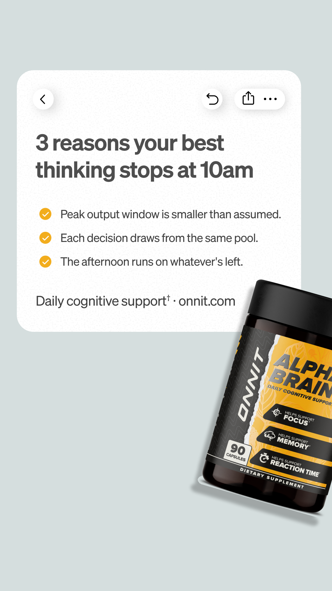Onnit Facebook ad