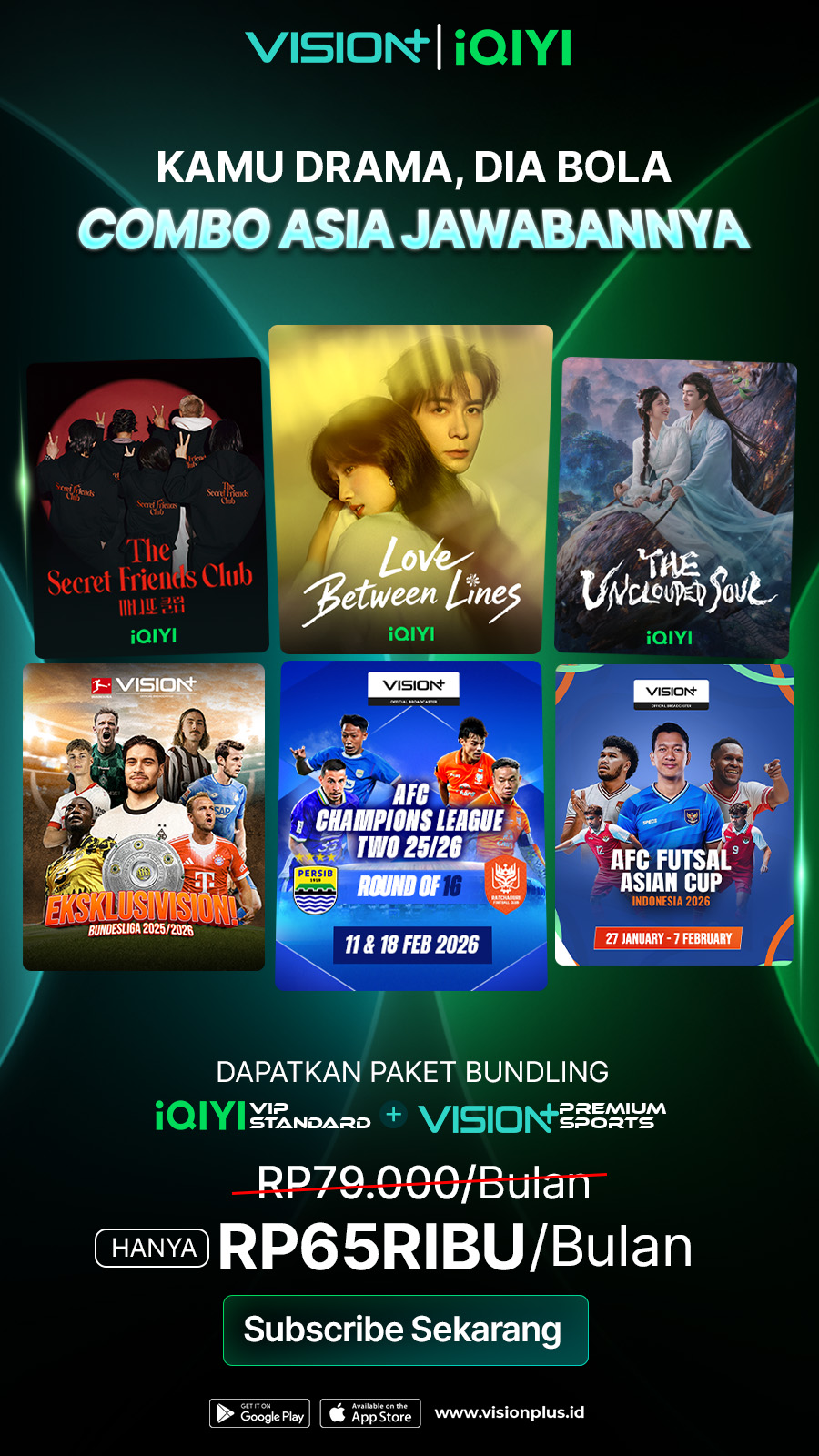 Vision Plus Originals Facebook ad from Feb 5, 2026
