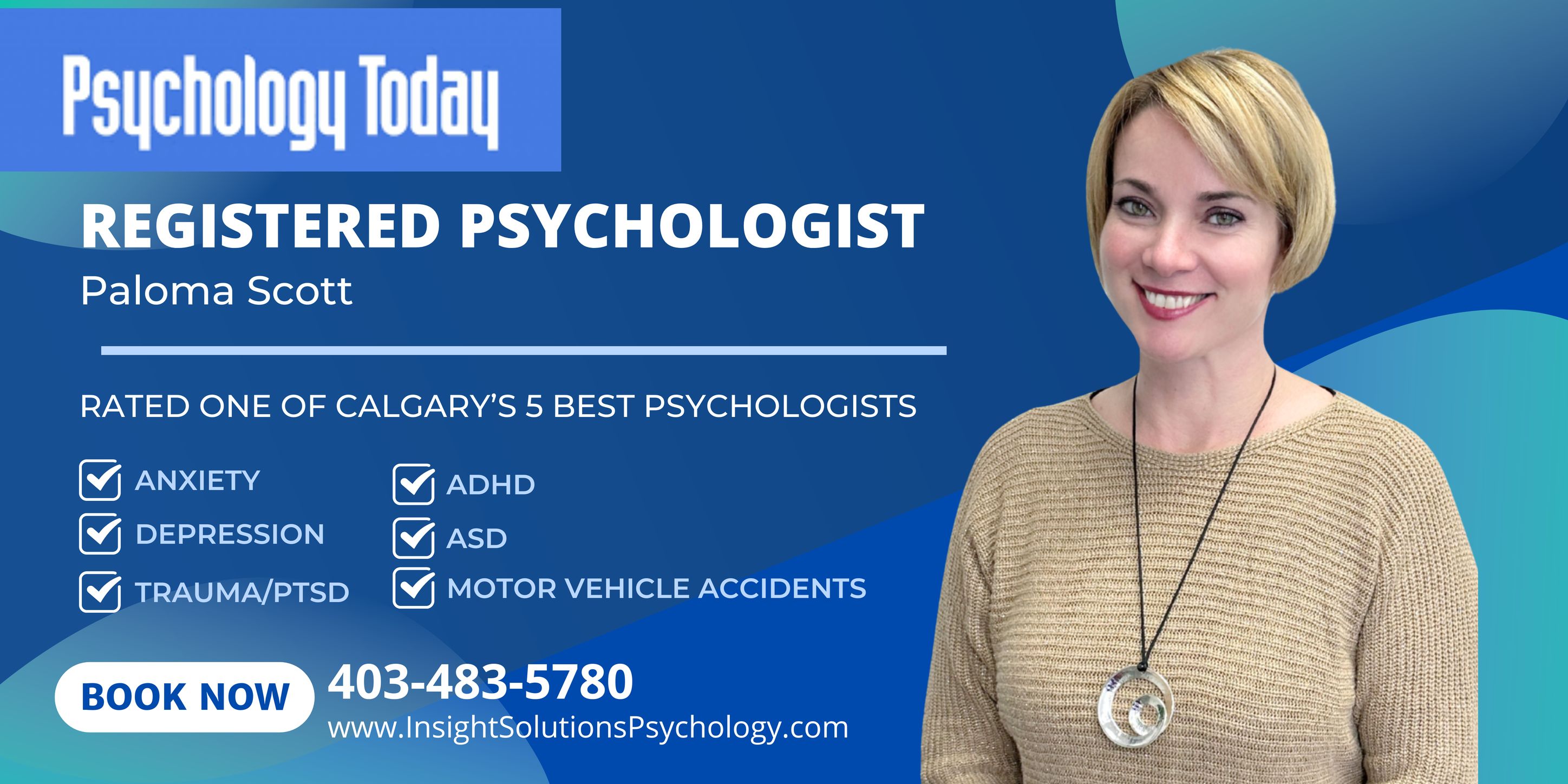 Insight Solutions Psychology Inc. Facebook ad: Take the First Step Toward Feeling Better!