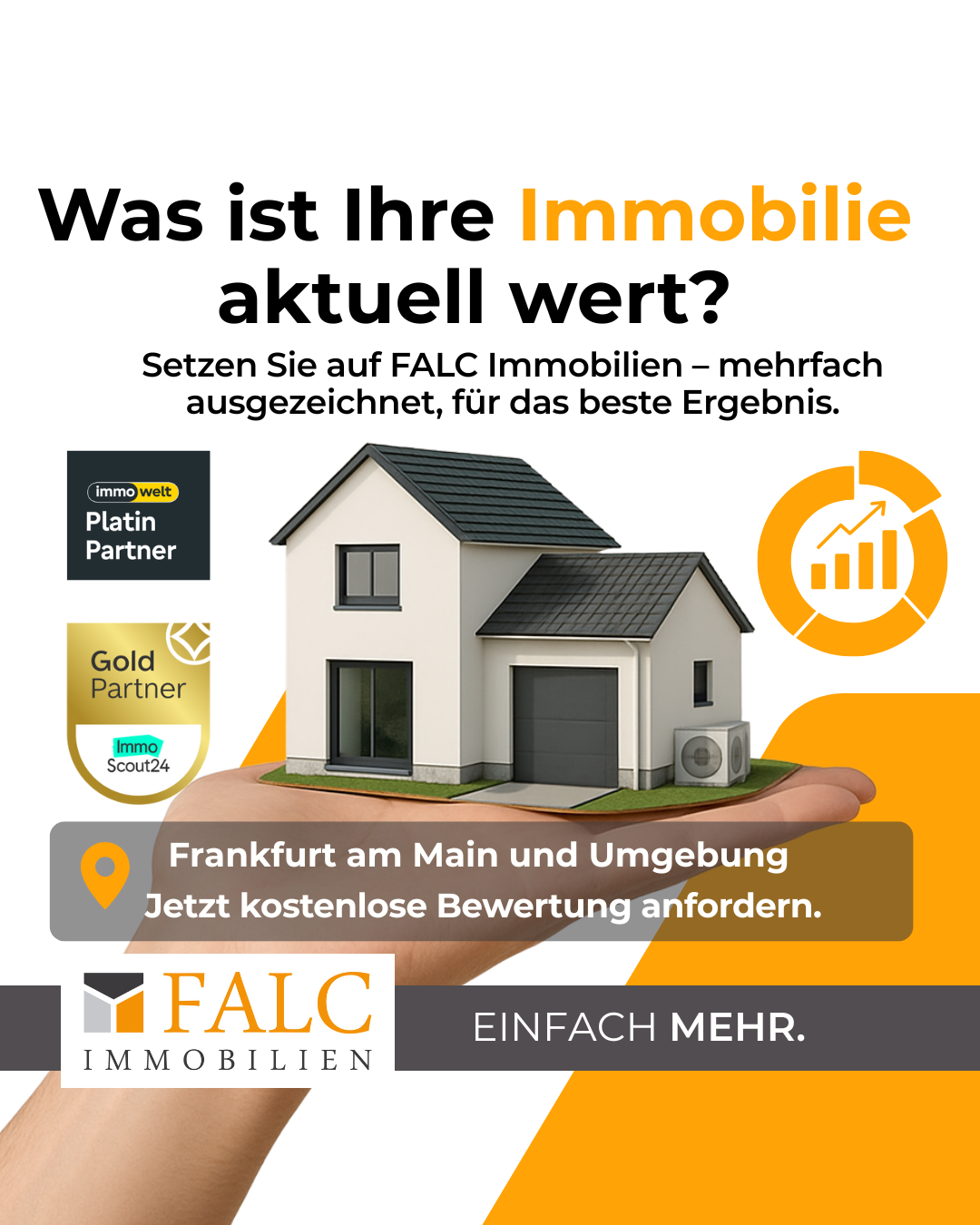 FALC Immobilien Frankfurt Nord Facebook ad: Was ist Ihre Immobilie aktuell wirklich wert?