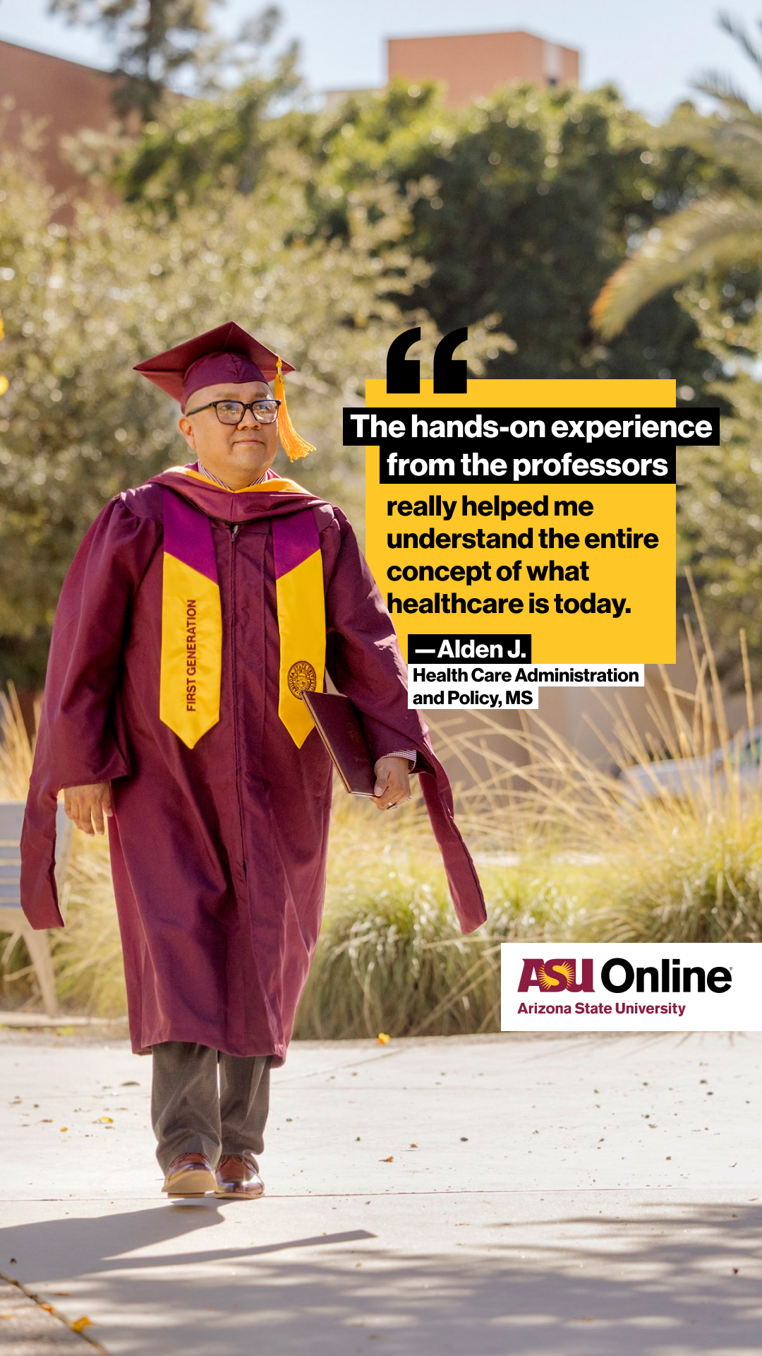 ASU Online Facebook ad