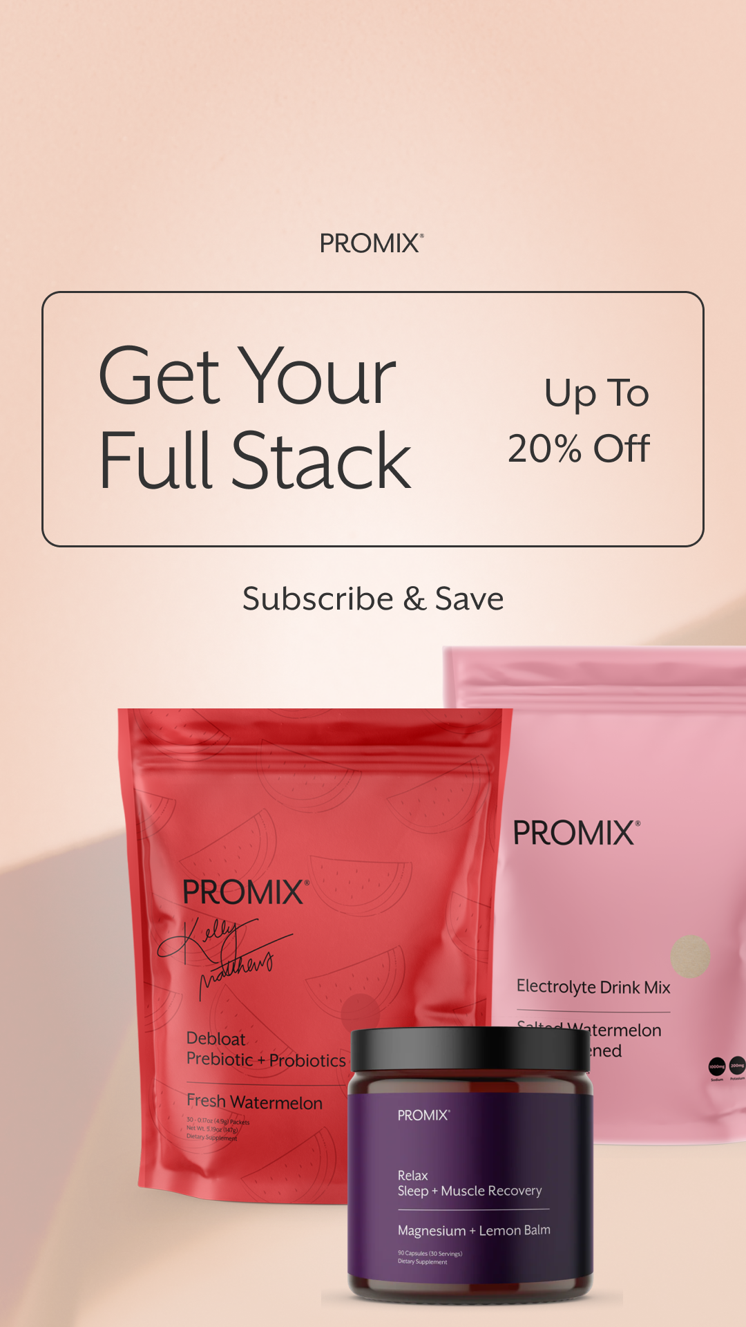 PROMIX Nutrition Facebook ad