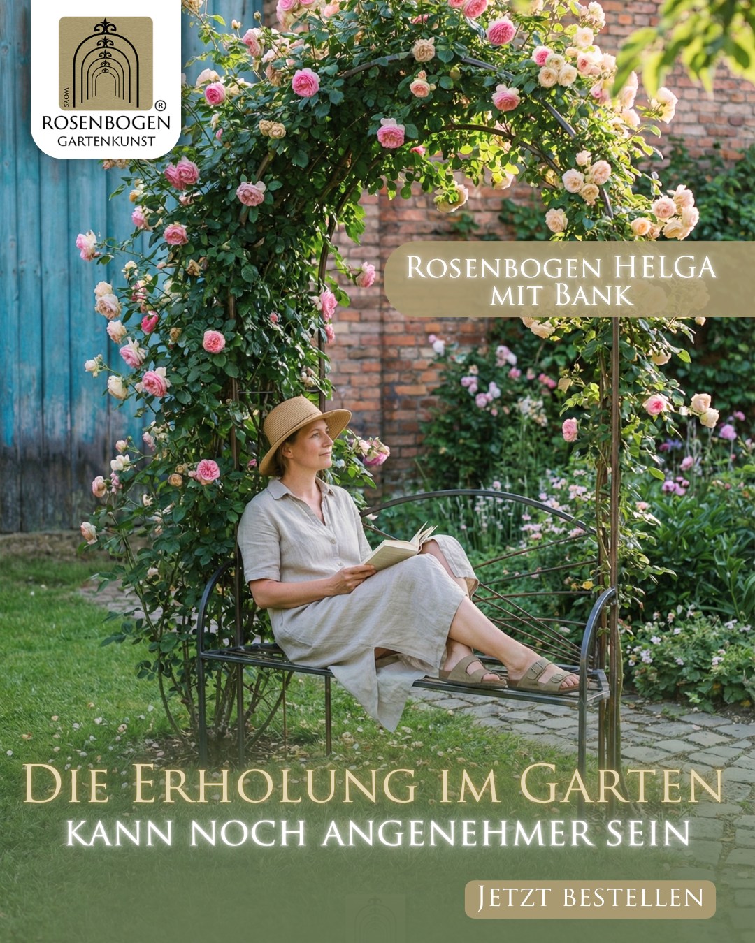Rosenbogen Gartenkunst Facebook ad