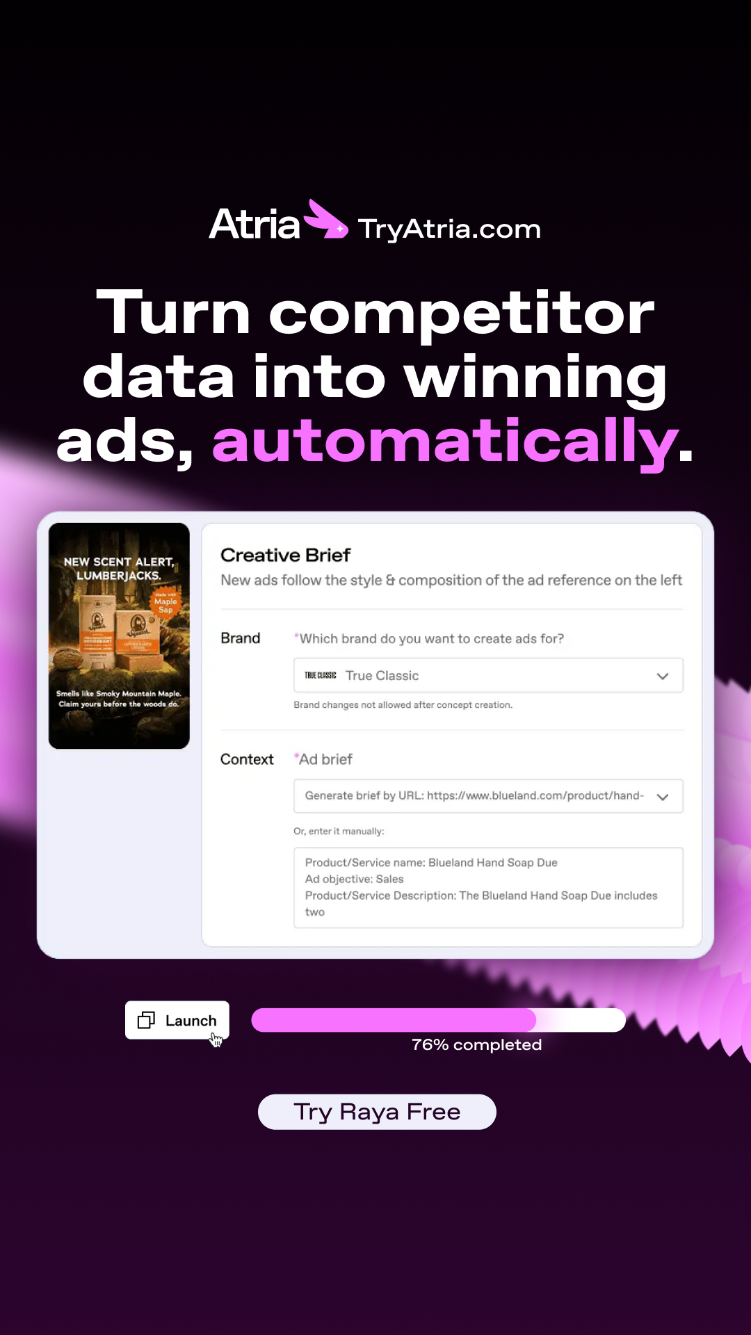Atria AI Facebook ad
