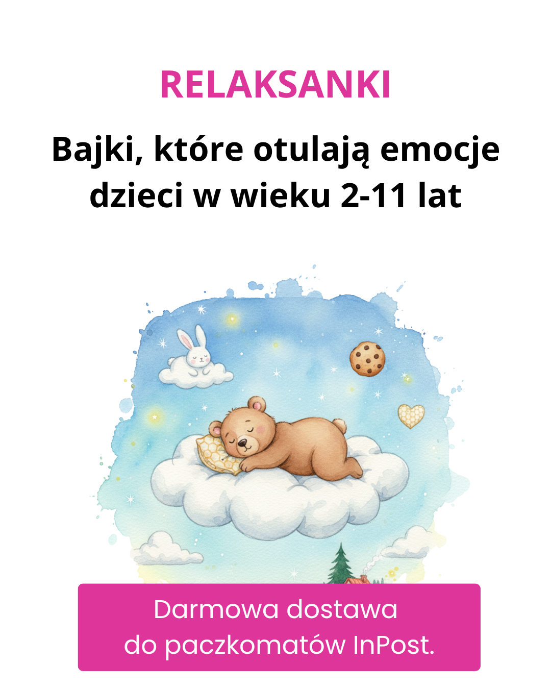 Relaksanki - bajki, które otulają emocje dzieci 2-11 lat Facebook ad