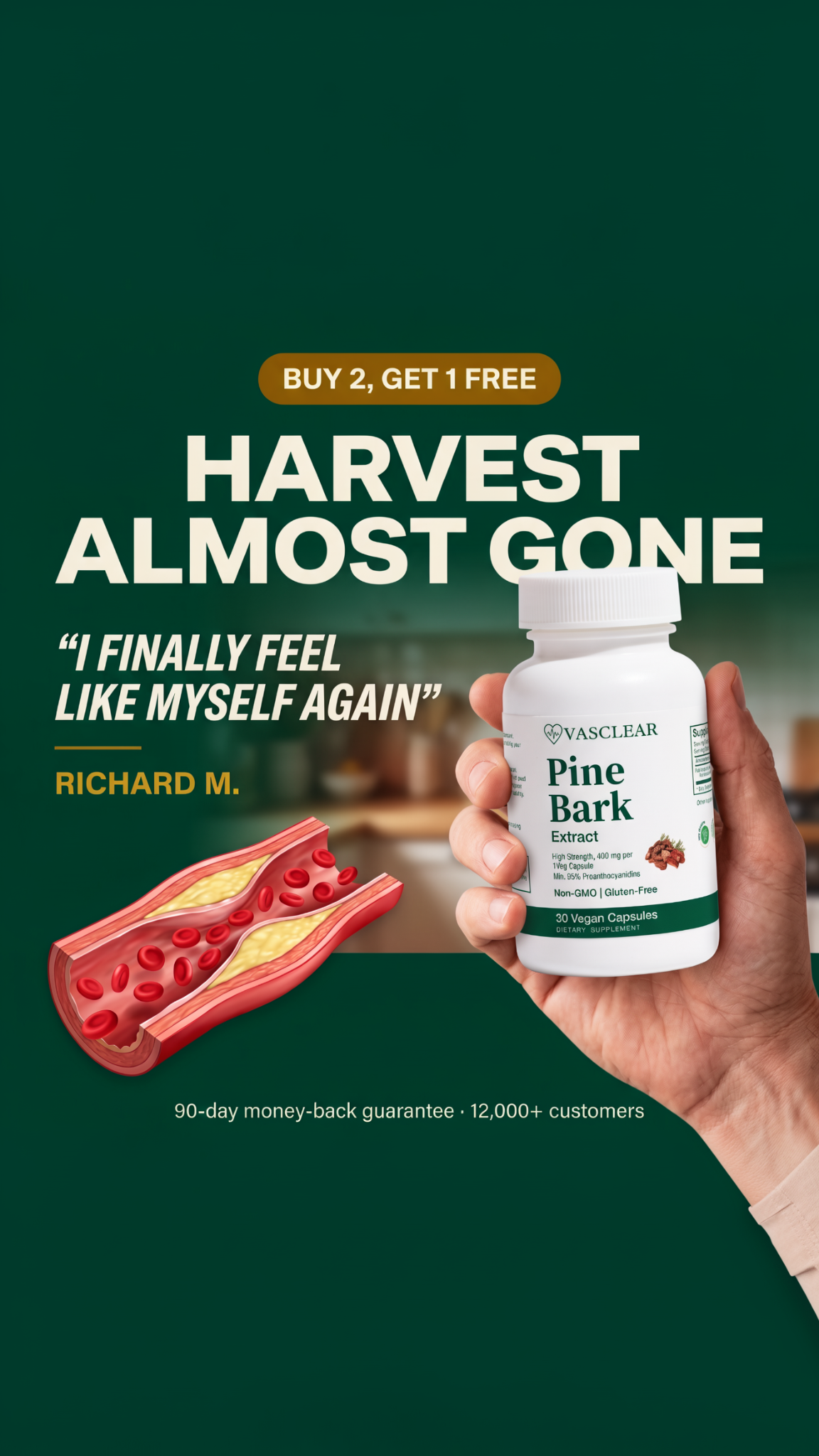 Vasclear Facebook ad: Backed By 160+ Studies. Now Up To 55% Off.