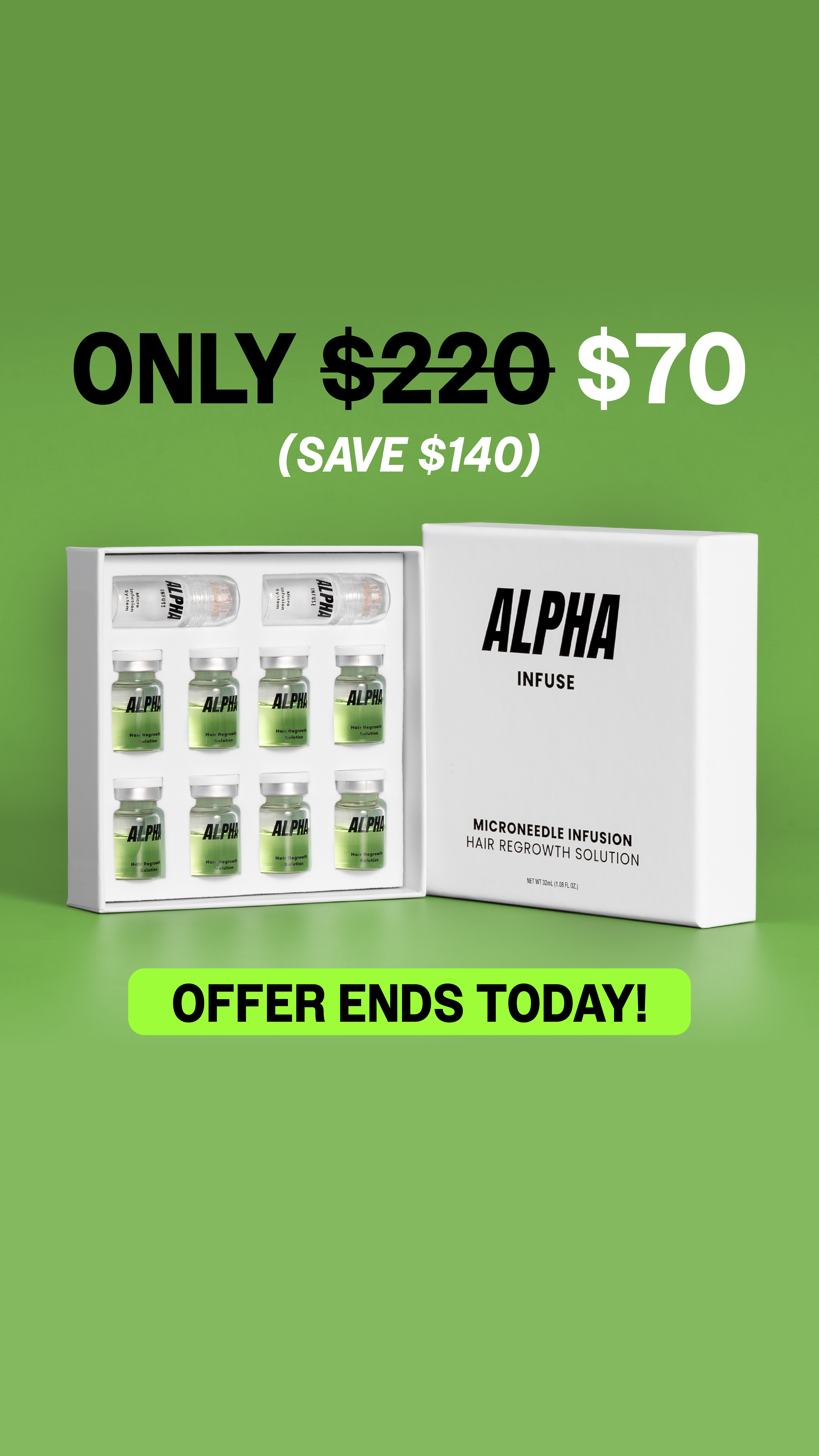 AlphaInfuse Facebook ad