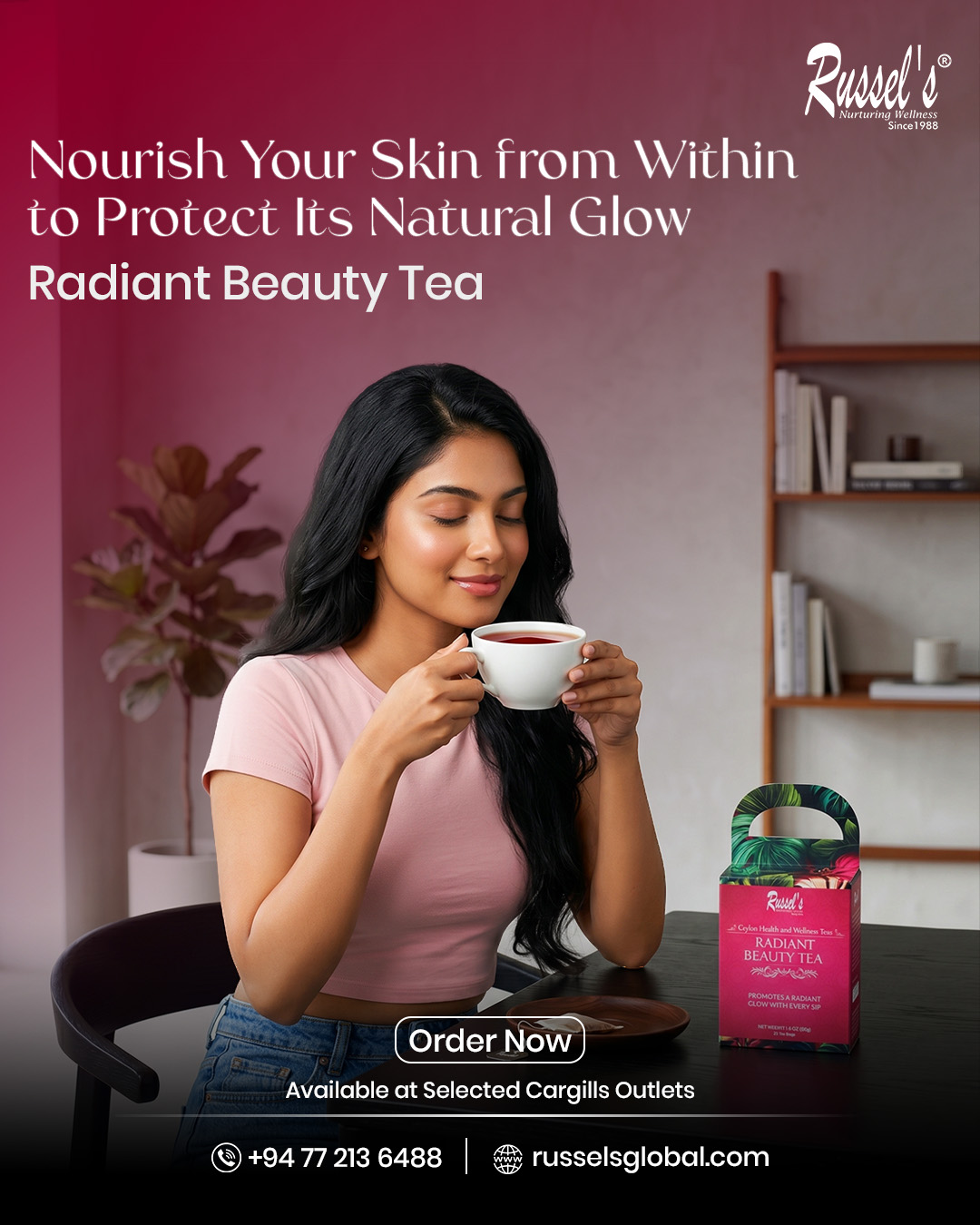 Russel's Wellness Facebook ad: Your Daily Ritual of Wellness