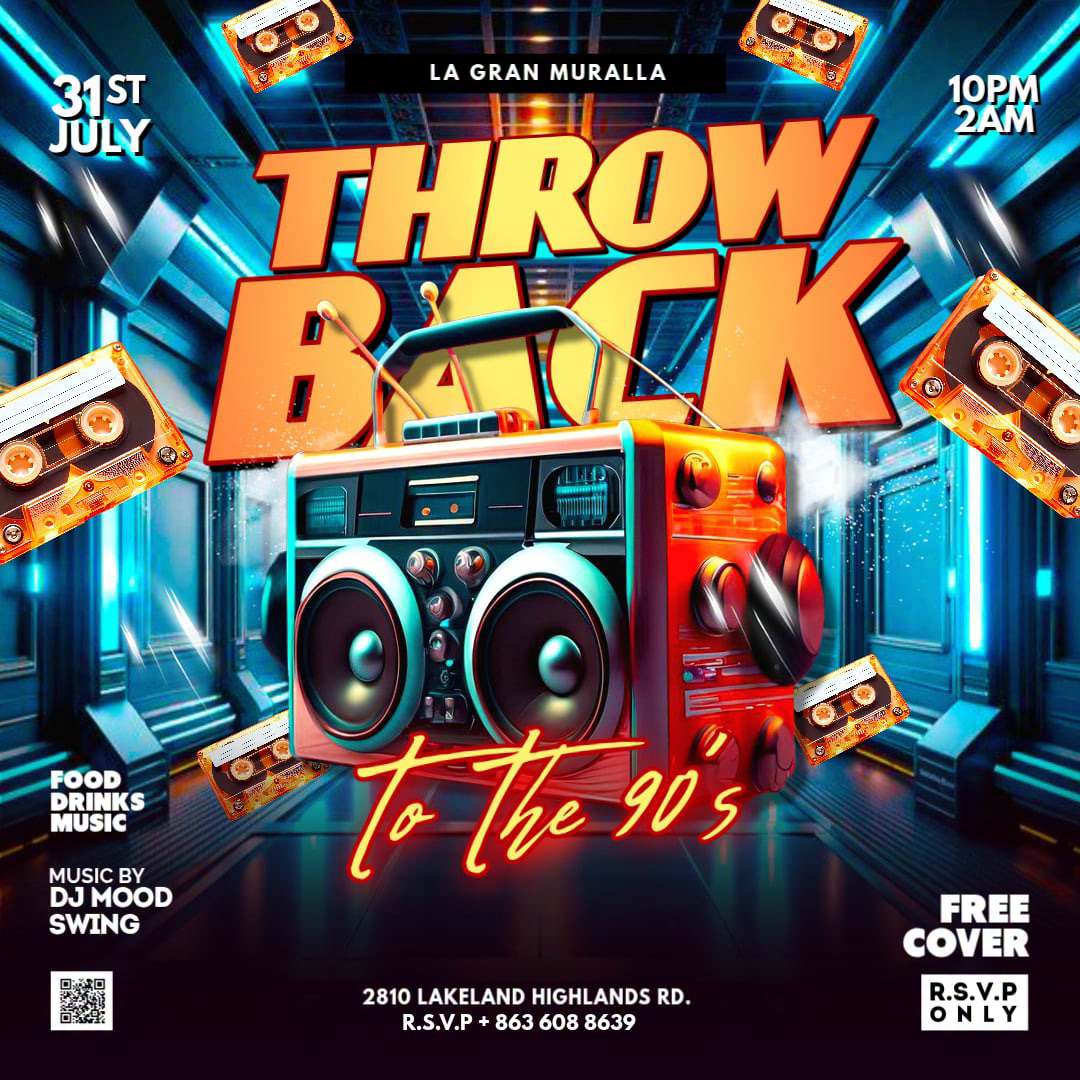 La Gran Muralla Facebook ad: Throwback Party < 90s Night >