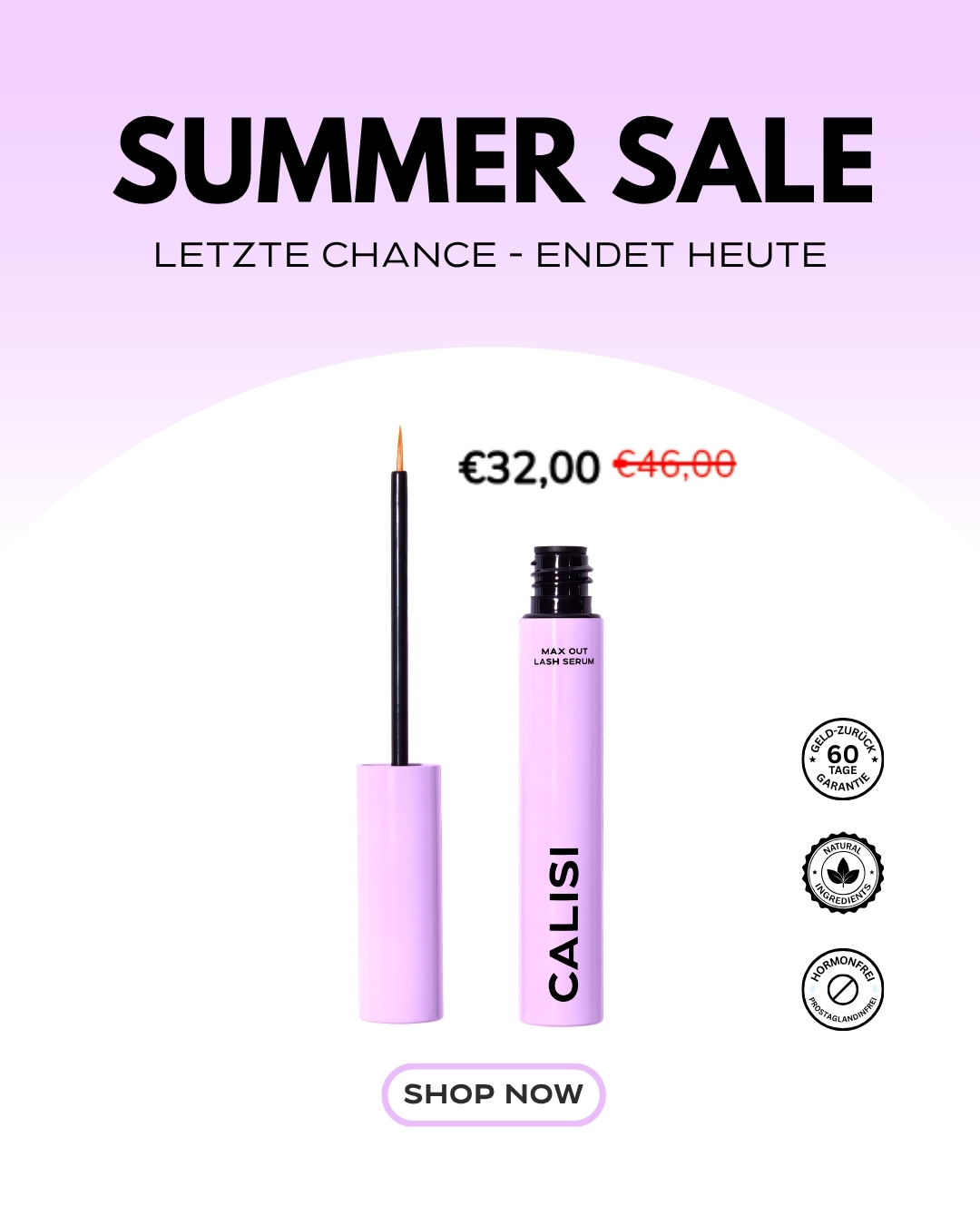 Calisi Beauty Facebook ad: Nur 24 Stunden. 30% RABATT