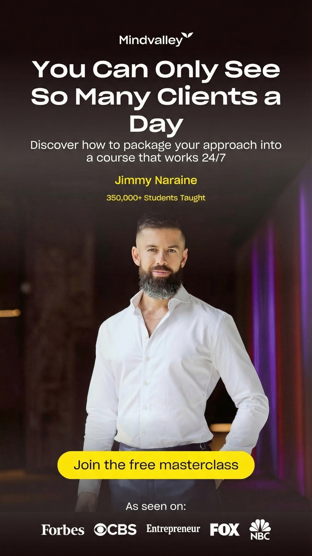 Mindvalley Facebook ad from Mar 8, 2026