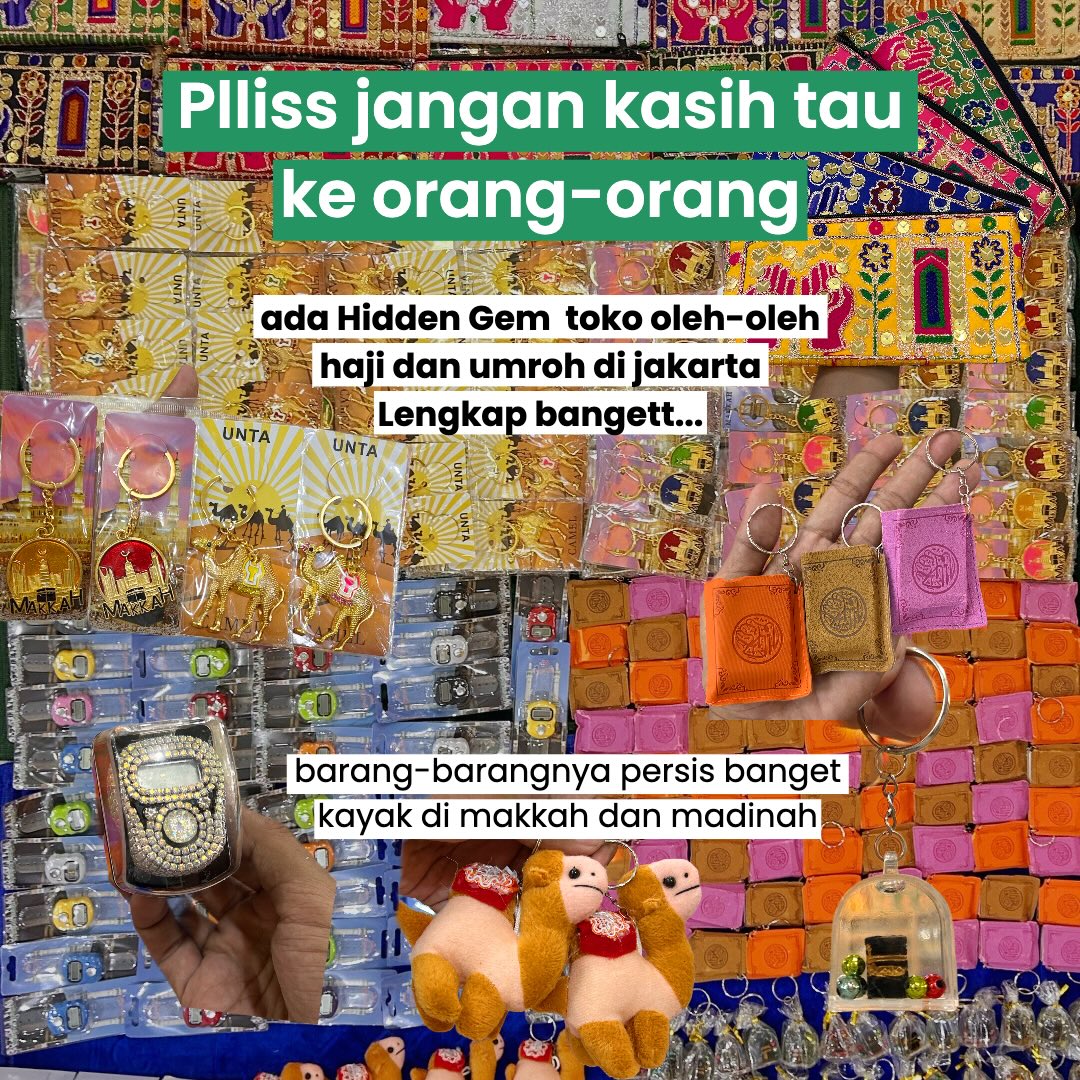 Dunia Haji Facebook ad: Tempat Rahasia Oleh-Oleh Haji di Jakarta!