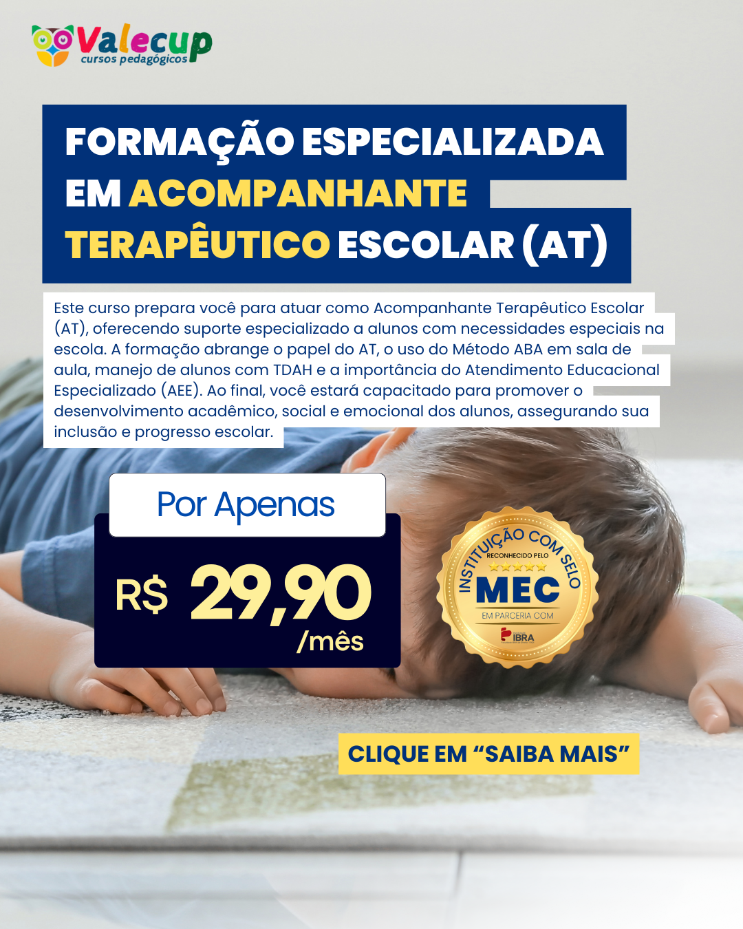 Valecup - Cursos Pedagógicos Facebook ad
