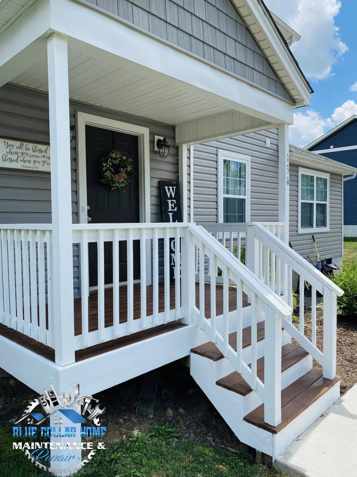 Blue Collar Home Maintenance & Repair LLC Facebook ad: Fresh Look, Fresh Welcome!