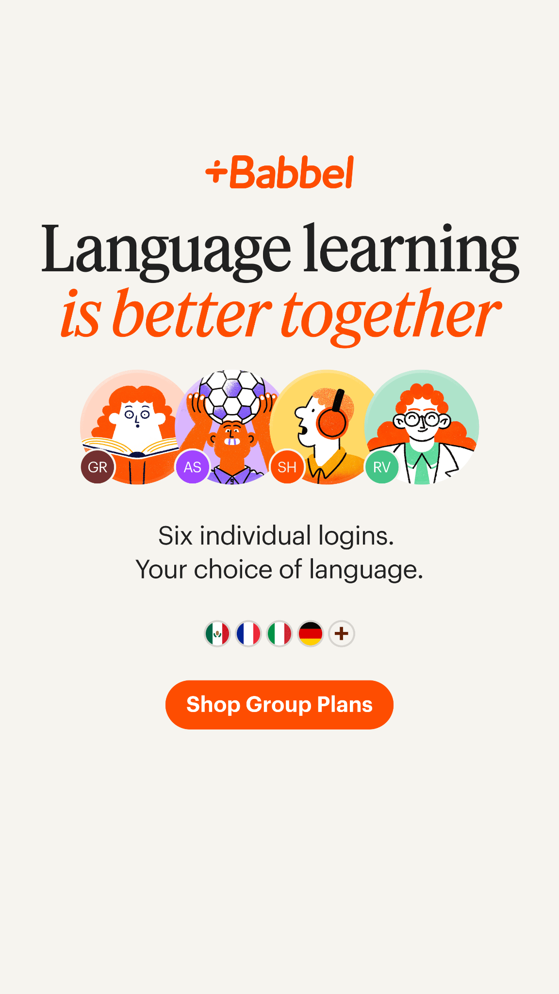 Babbel Facebook ad