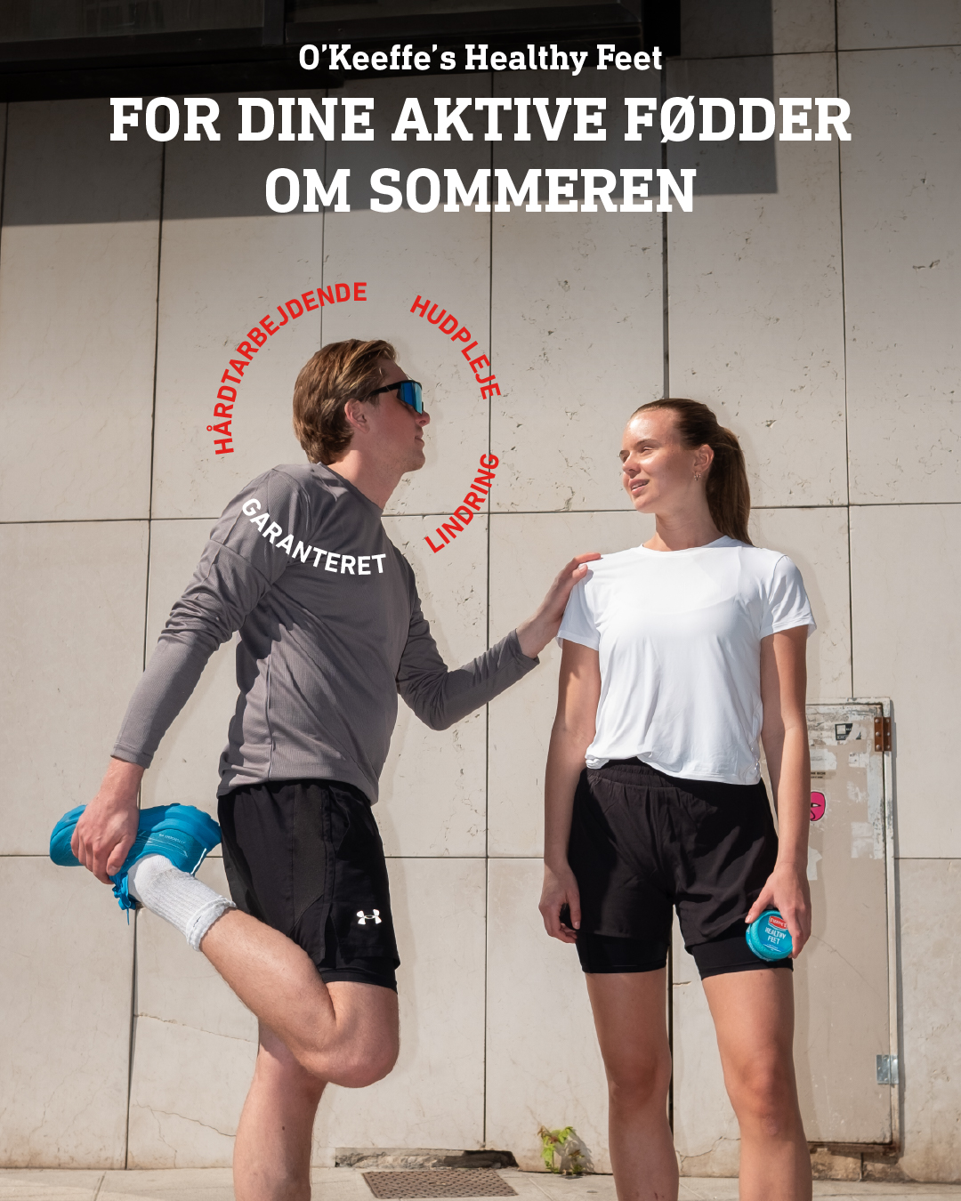 O'Keeffe's Denmark Facebook ad: O’Keeffe’s Healthy Feet, bedre end din recovery run…
