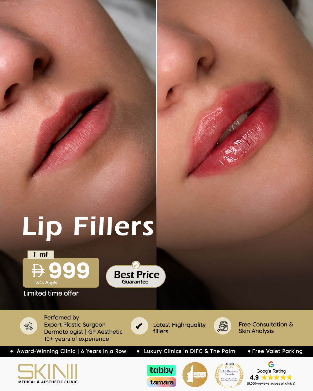 Skin111 Clinics Facebook ad from Jun 22, 2026