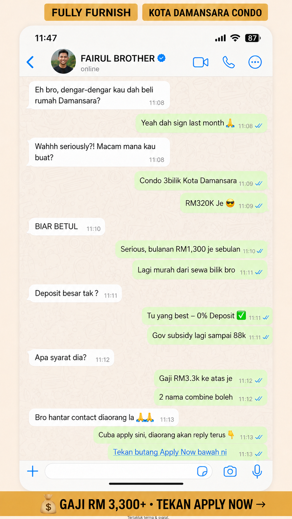 Rumah Mampu Milik Damansara Facebook ad