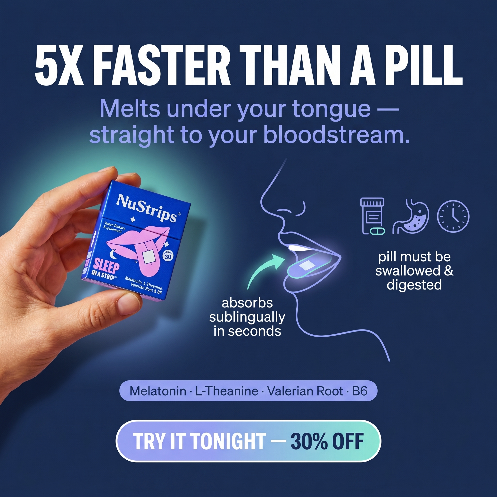 NuStrips Facebook ad