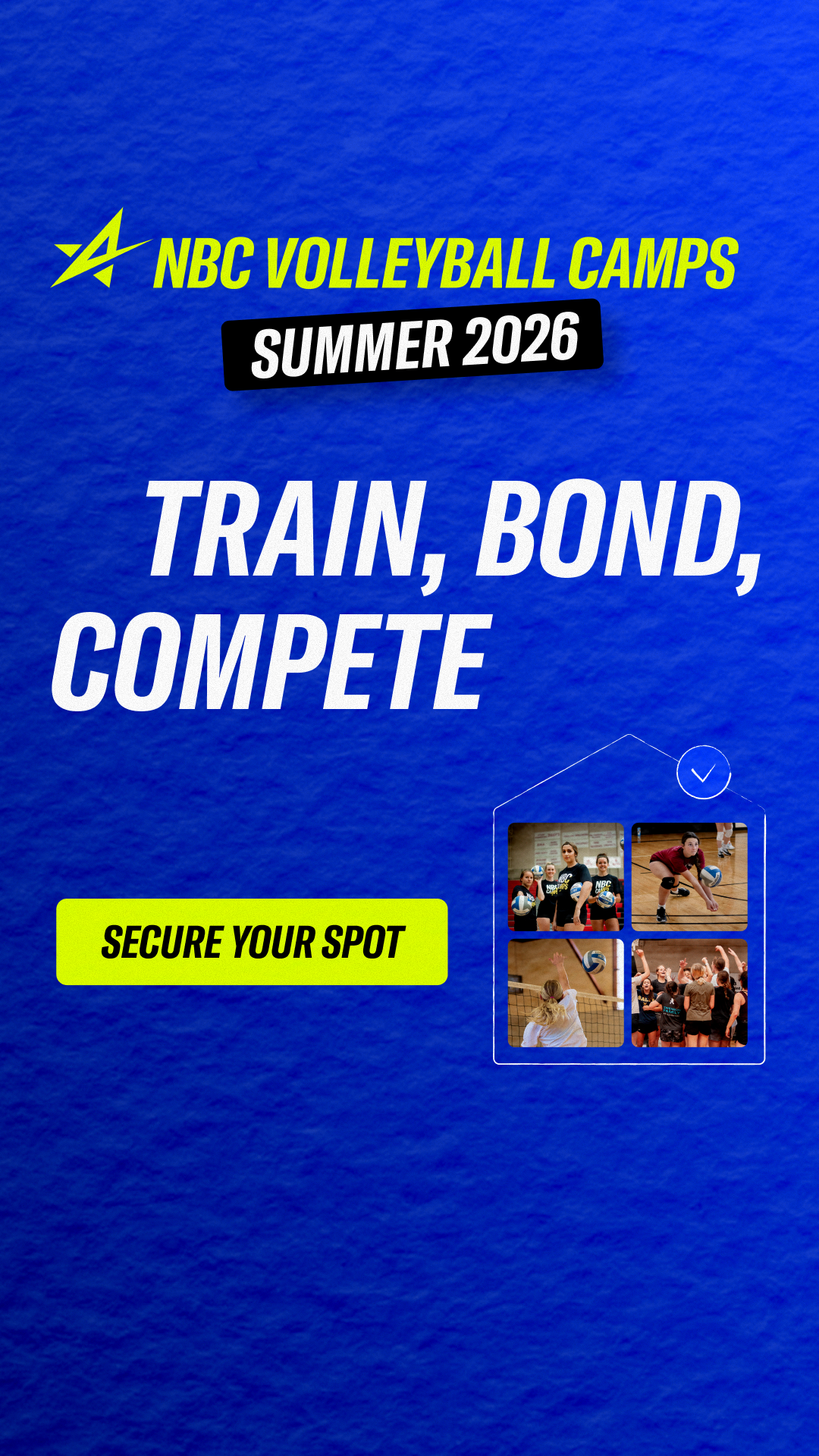 NBC Volleyball Camps! Facebook ad from May 18, 2026