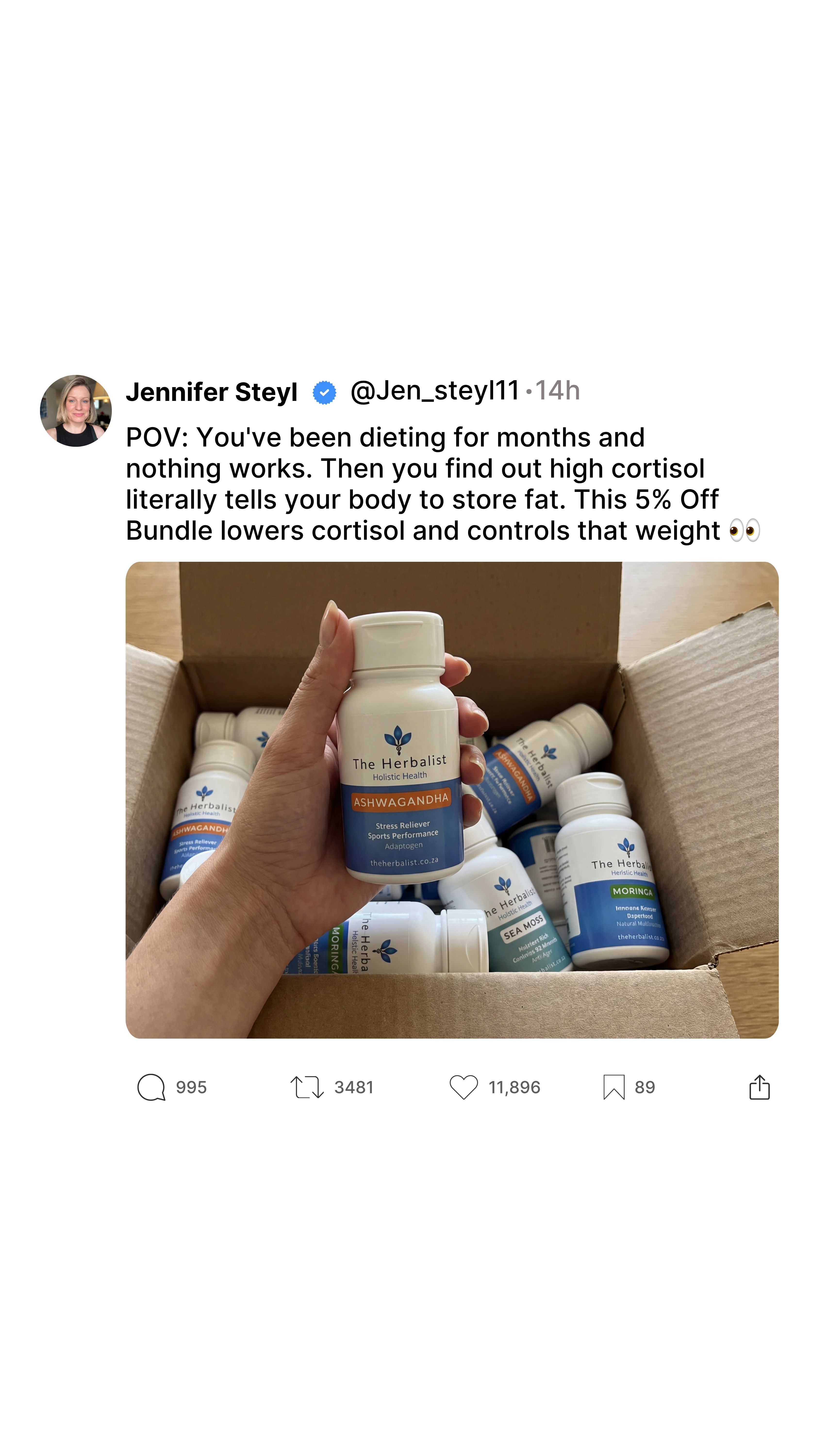 theherbalist.co.za Facebook ad