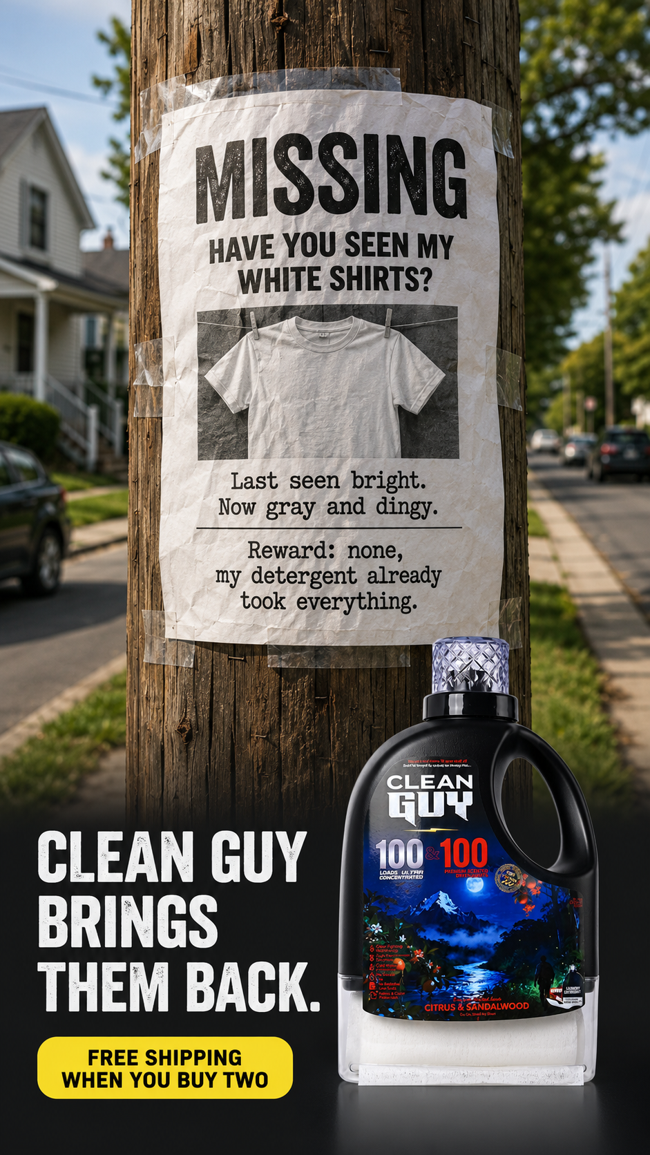 Clean Guy Facebook ad