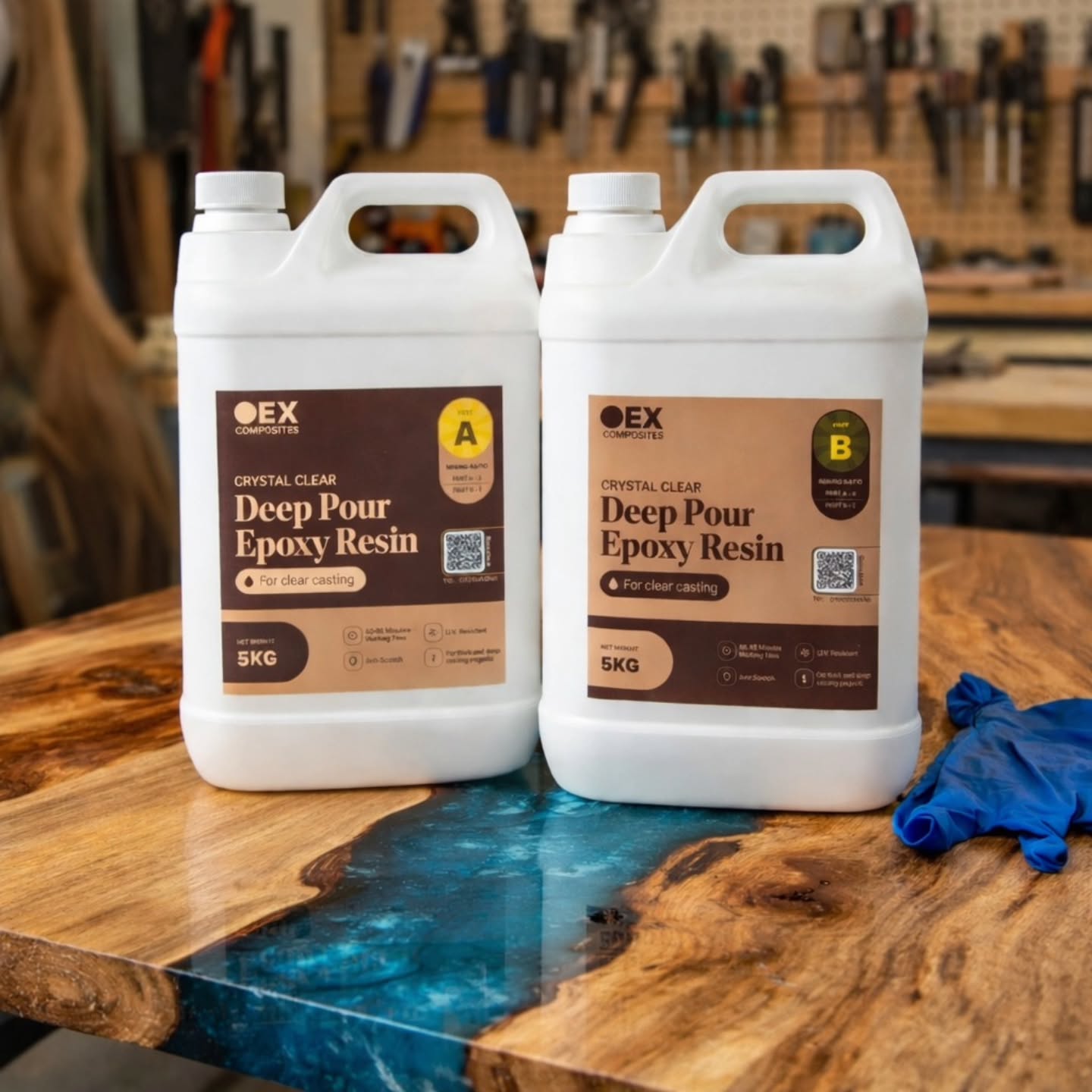 OEX Composite Facebook ad: If your epoxy has ever turned yellow… read…
