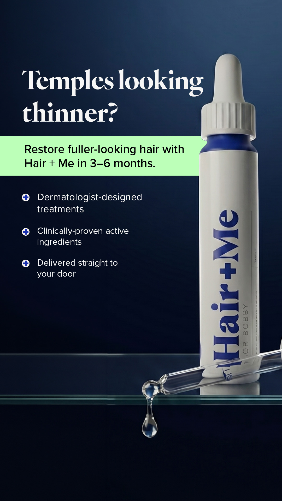 Hair + Me Facebook ad