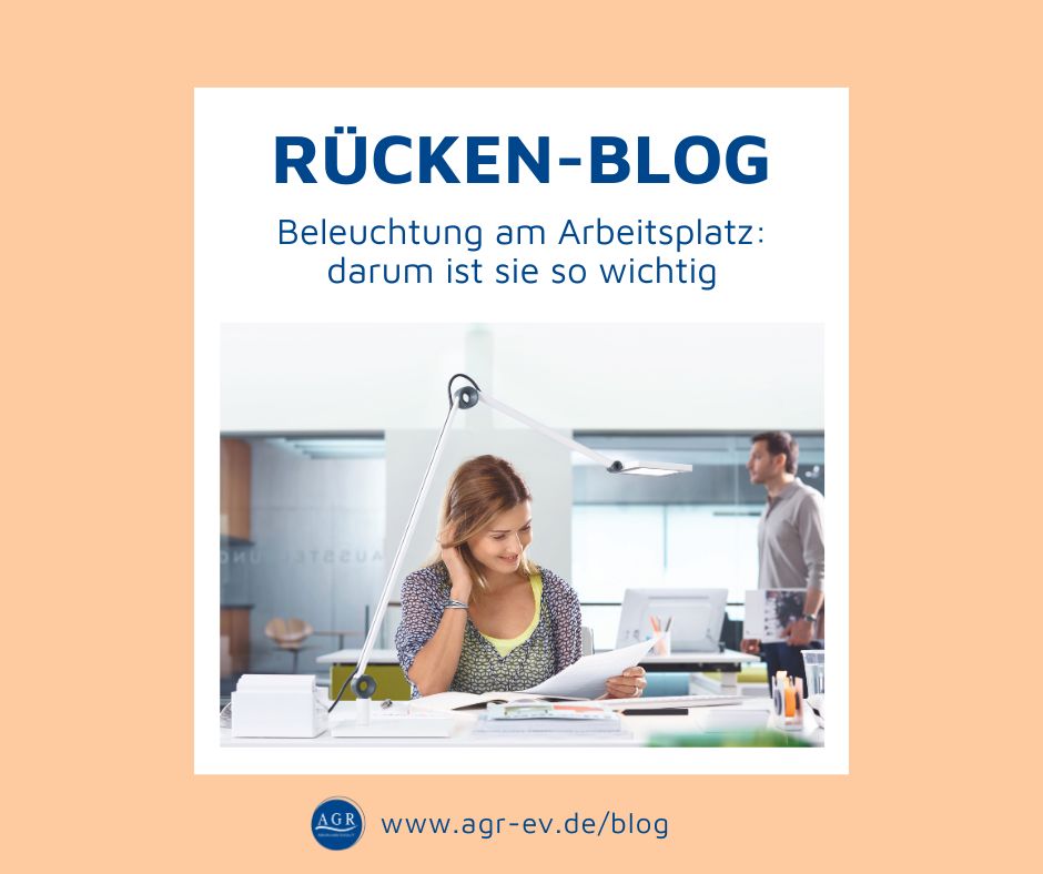 Aktion Gesunder Rücken (AGR) e.V. Facebook ad: Woran denkst du bei dem Wort Ergonomie