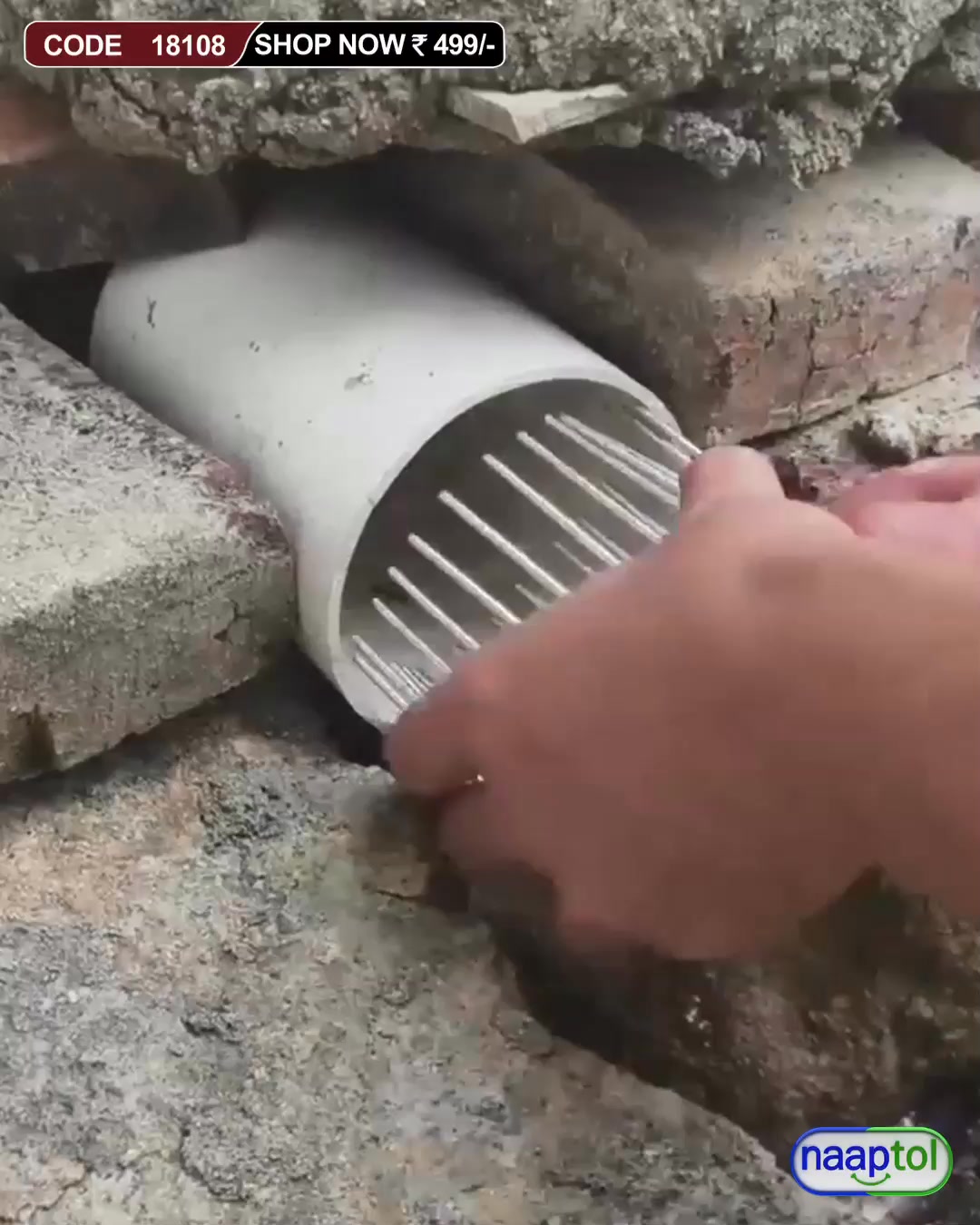 Naaptol-9 Facebook ad: Fresh Home, No Pests: Get Your Steel Drain Cover!