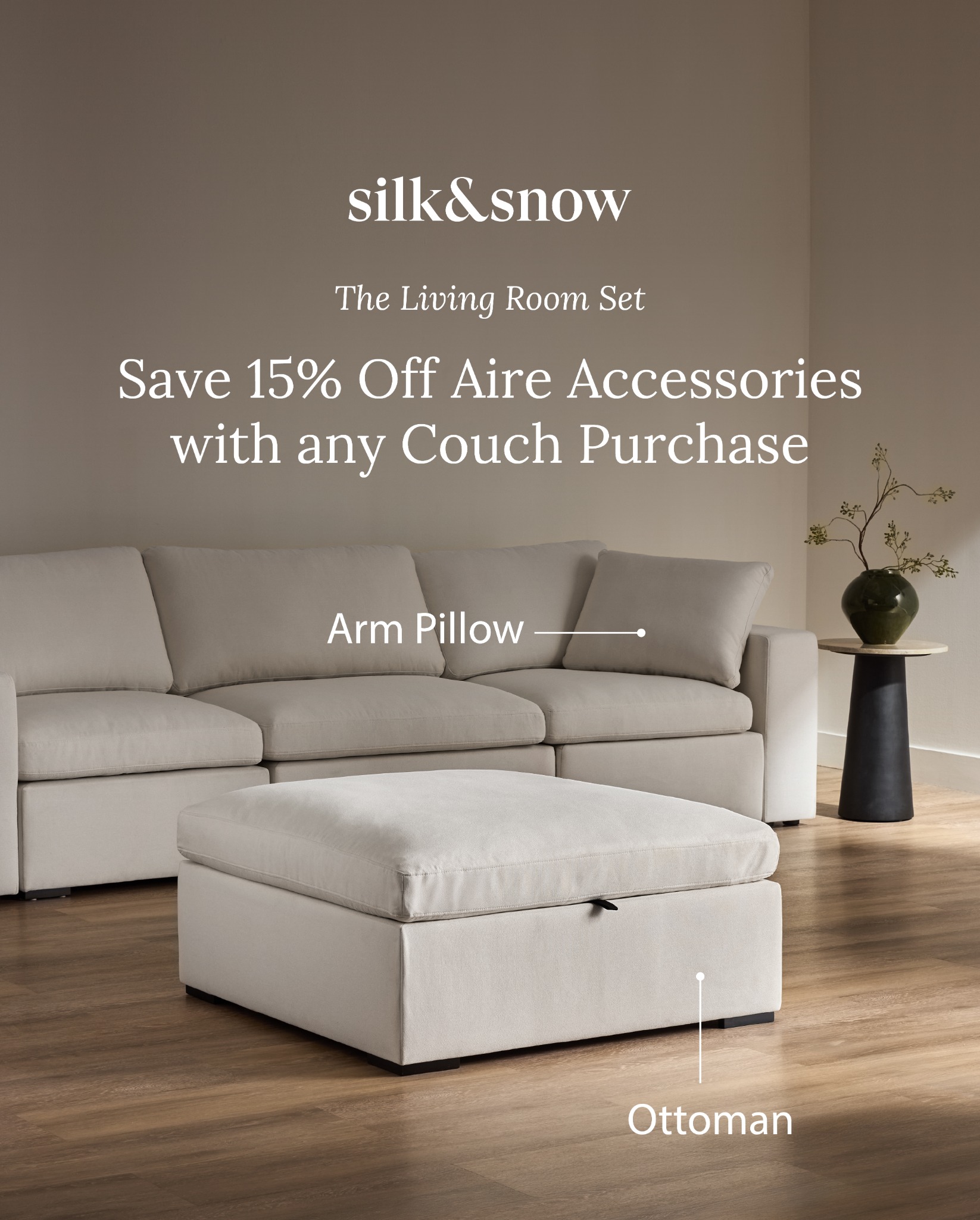 Silk and Snow Facebook ad