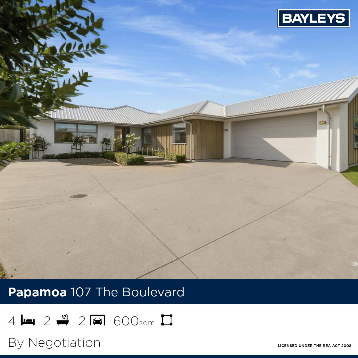 Angela and Nick Fleet - Bayleys Papamoa Facebook ad from Aug 18, 2026