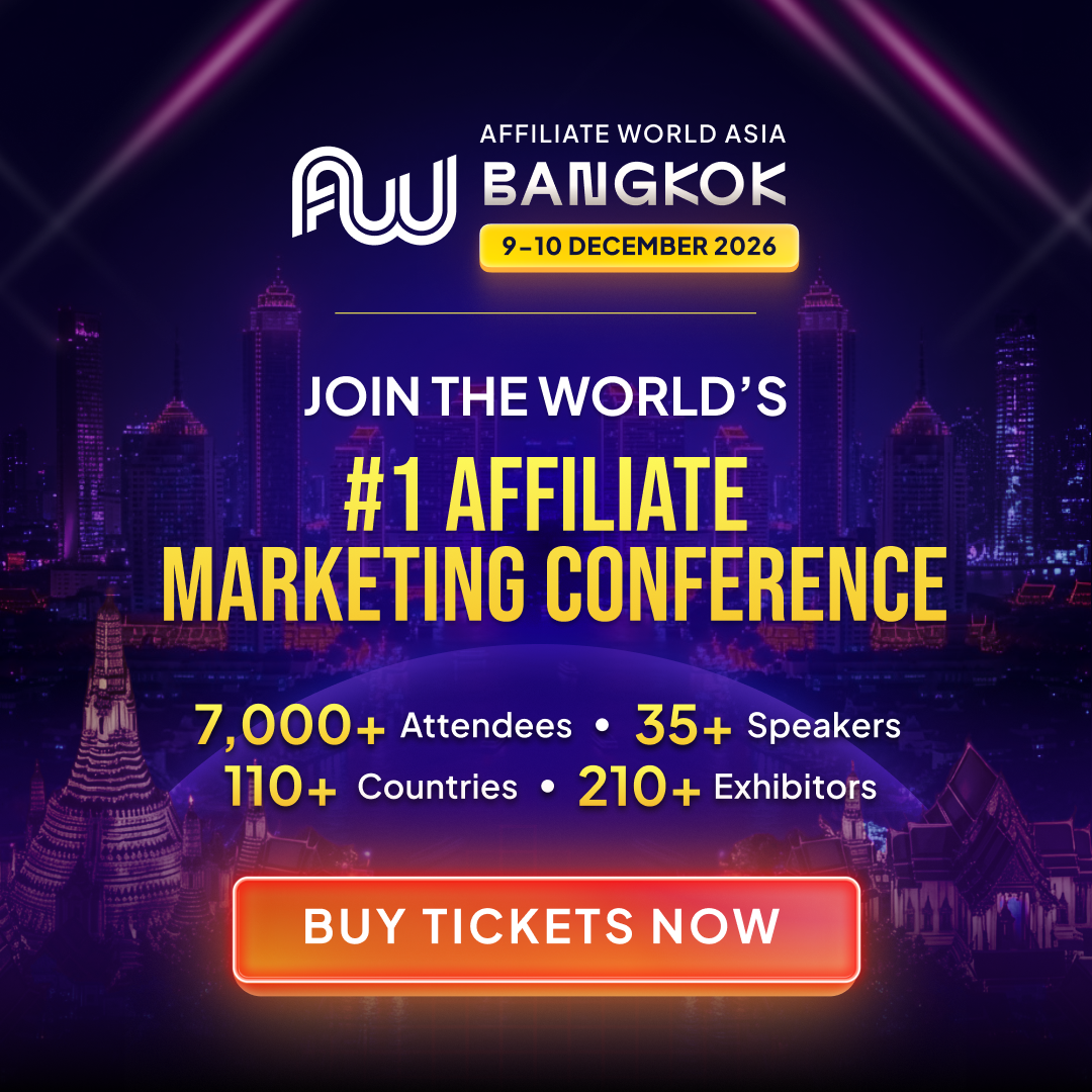 Affiliate World Conferences Facebook ad: 7,000+ Marketers. Two Days of Opportunity.