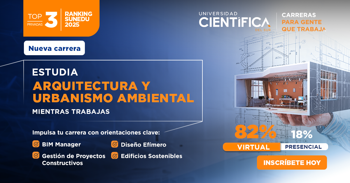 Carreras para gente que trabaja - Universidad Científica del Sur Facebook ad from Jul 20, 2026