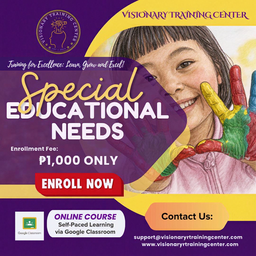 Visionary Training Center Facebook ad: Enroll Now!