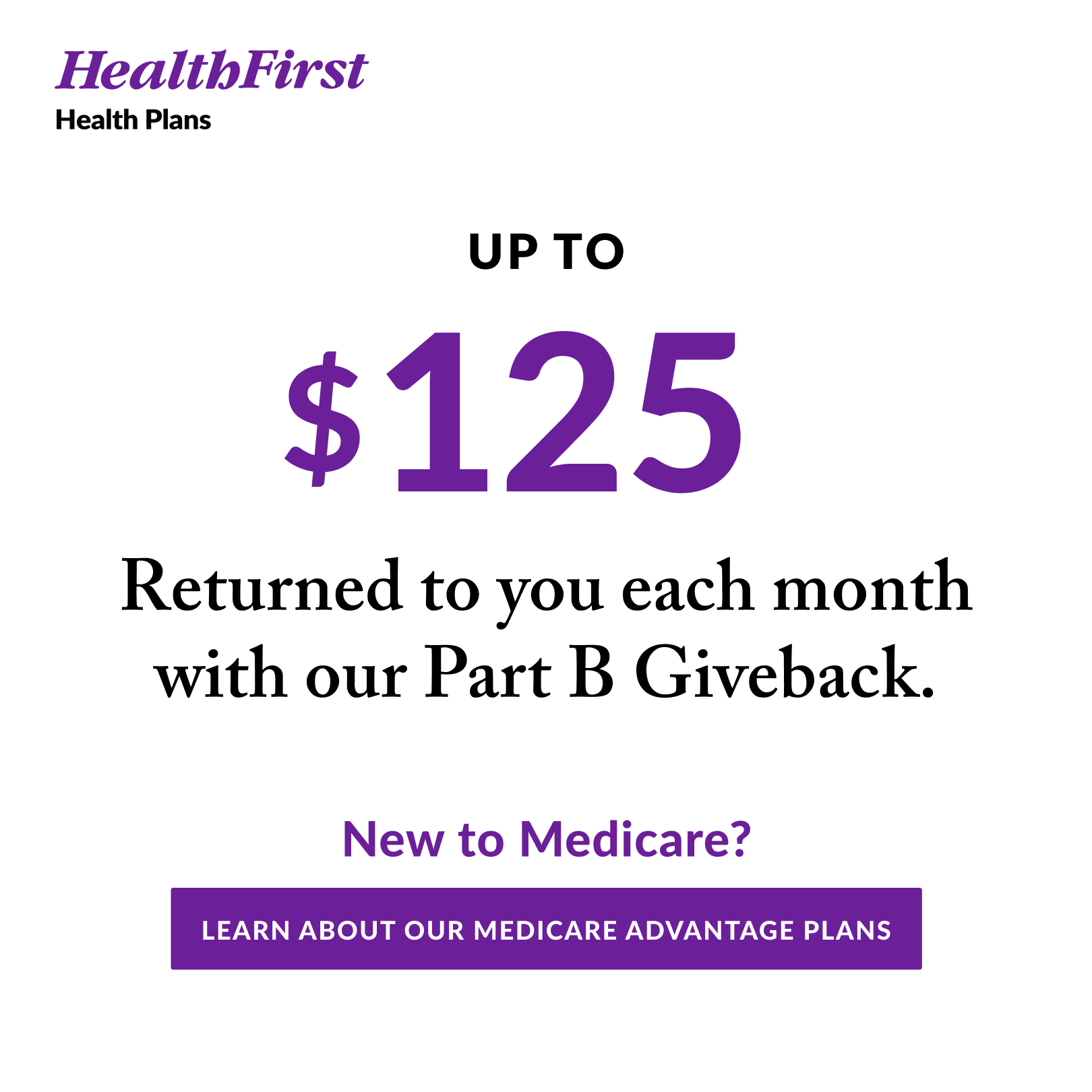 Health First Health Plans Facebook ad