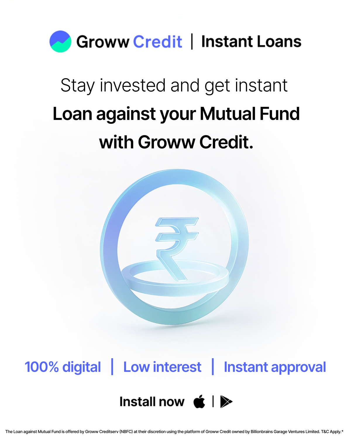 Groww Credit  Facebook ad