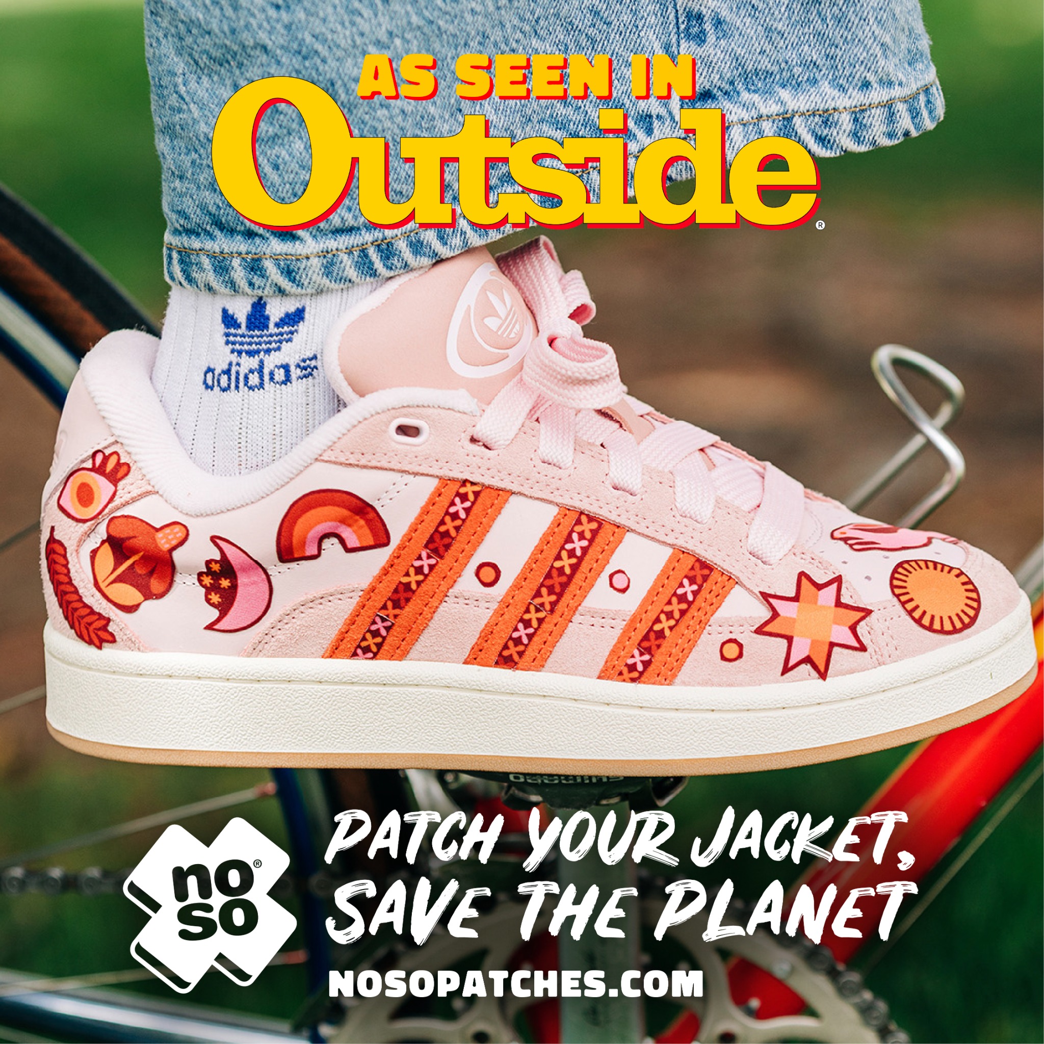 Noso Patches Facebook ad: Opt Into The Circular Economy