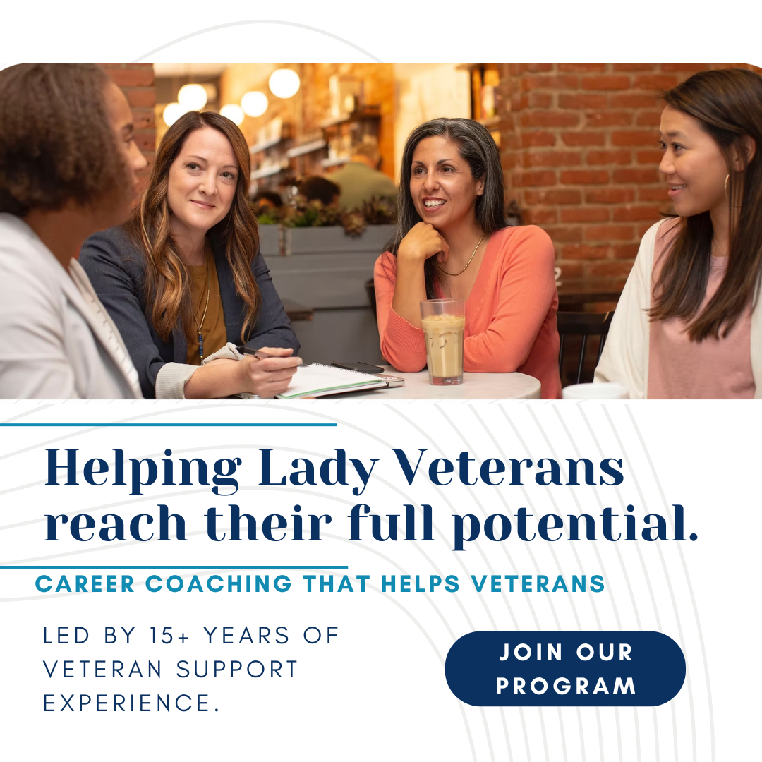 Lady Vets 1st, LLC Facebook ad: Your Next Mission: A Career You Love