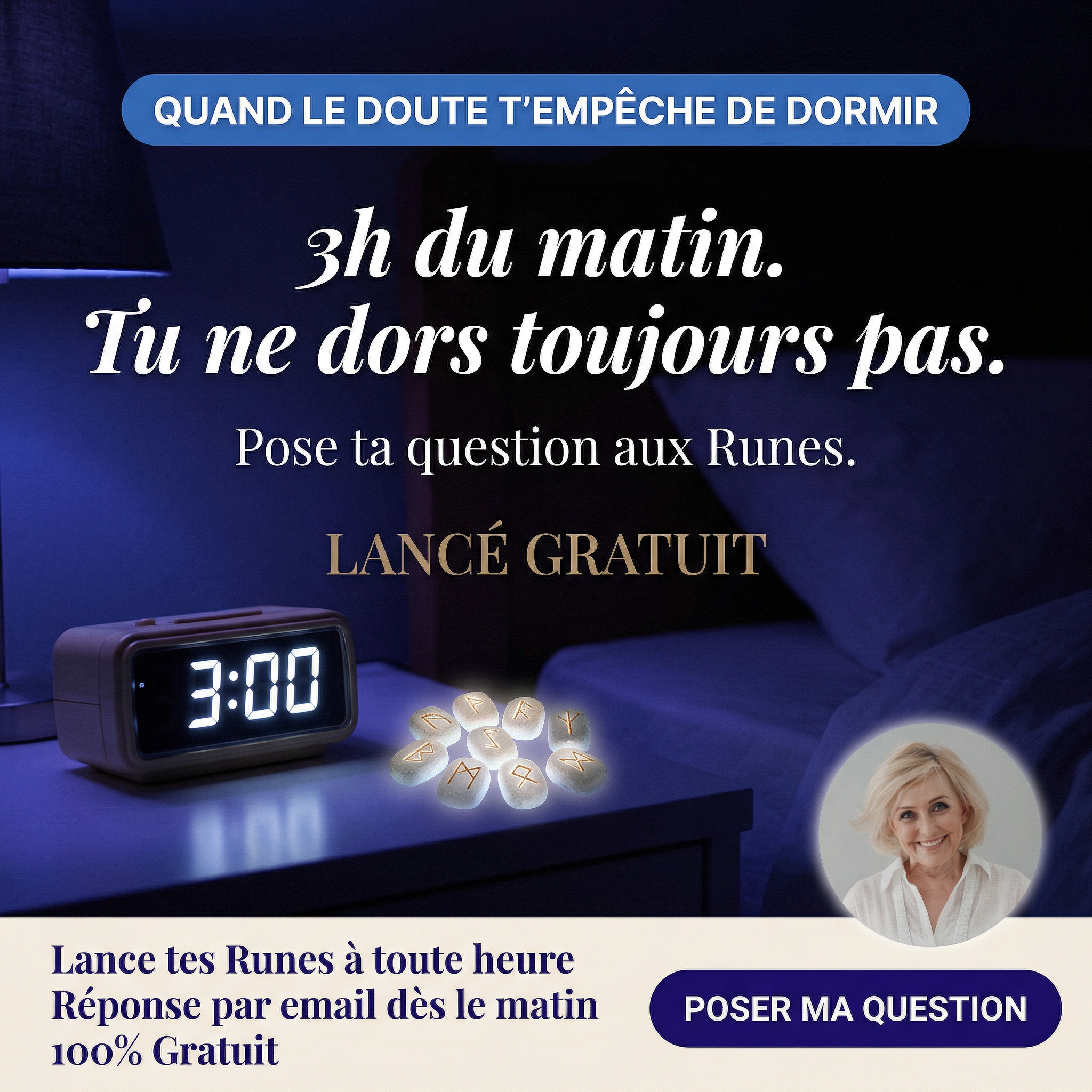 Esotelite Facebook ad: LANCEZ LES RUNES
