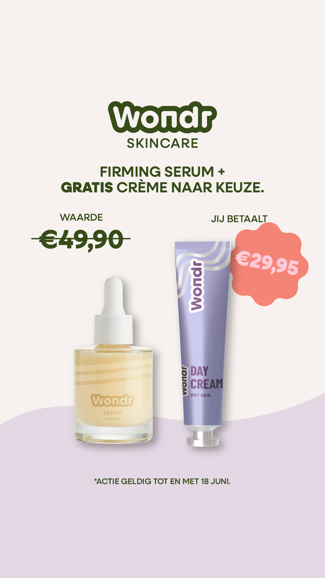 WONDR care Facebook ad