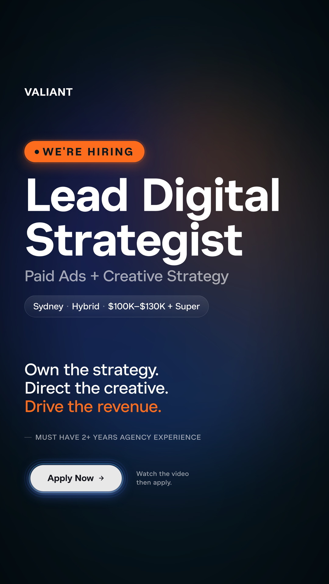 Valiant Digital Facebook ad
