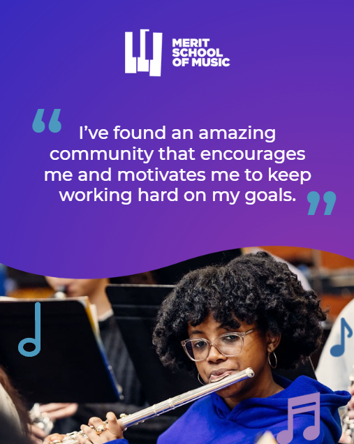 Merit School of Music Facebook ad: Fall Music Programs