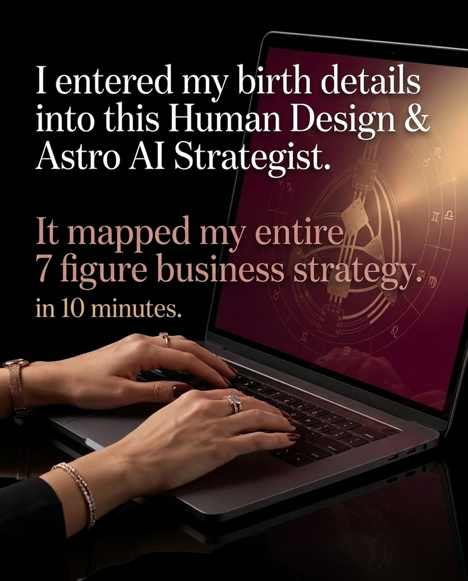 Karla Maree - Feminine Biz Mentor + Human Design & Astro Strategy Facebook ad