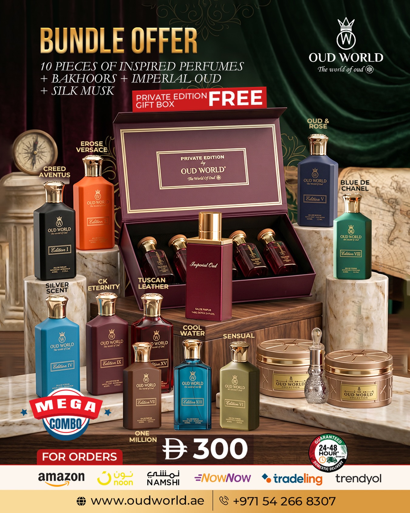OUD WORLD DUBAI Facebook ad