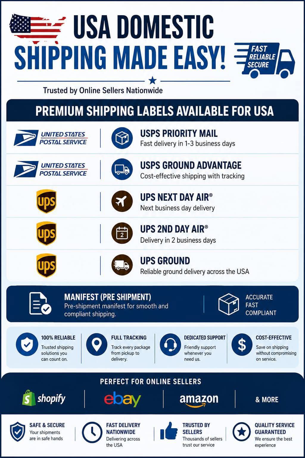 shipping solution Facebook ad