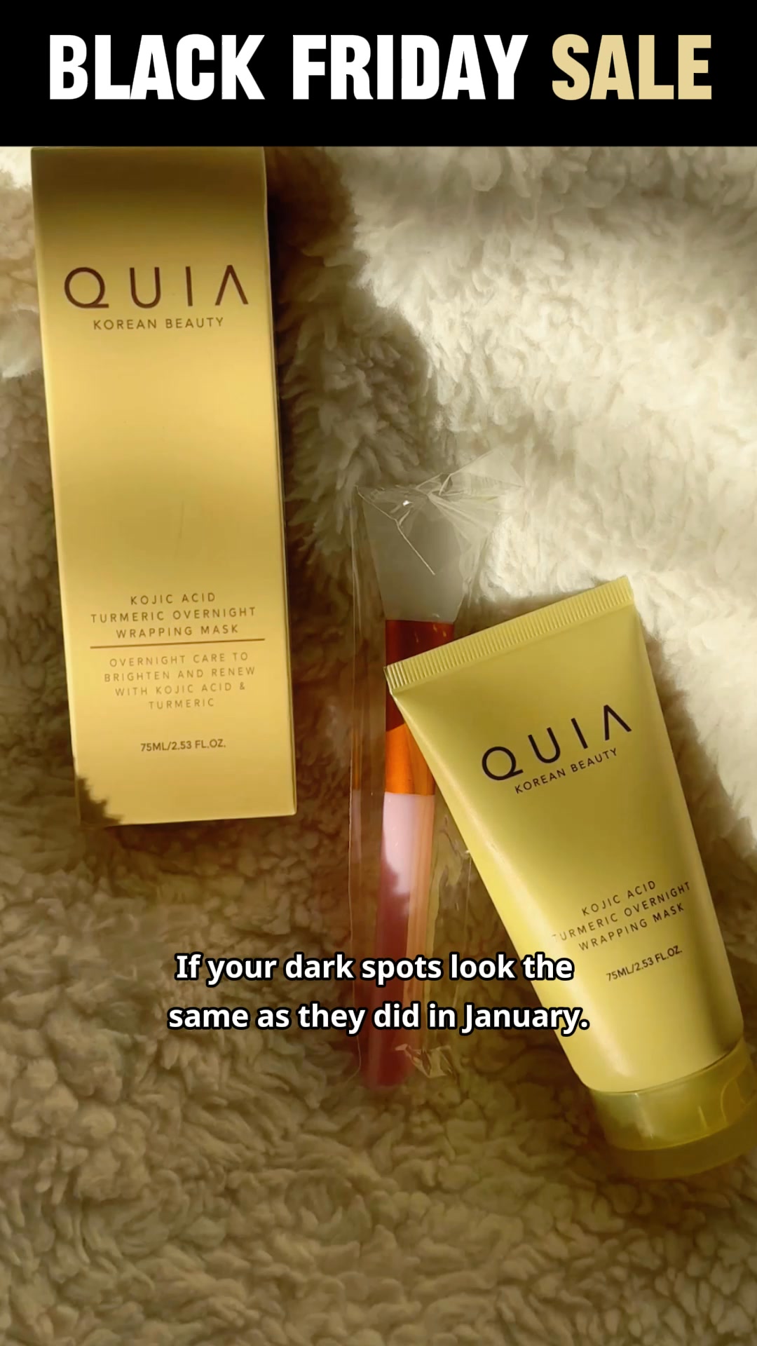 Quia Korea Beauty Facebook ad: Dark Spots Gone In 2 Weeks